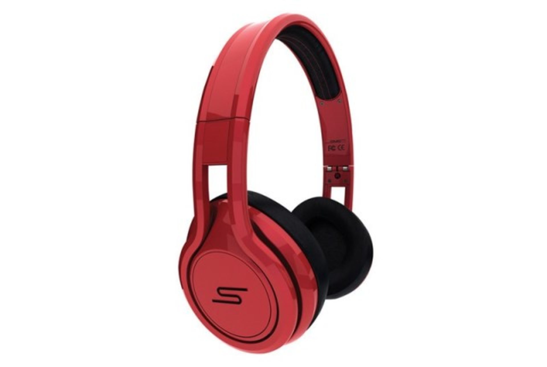 V Brand New SMS Audio Street By 50 Cent On-Ear Headphones With Mic - Red *Item will be available for