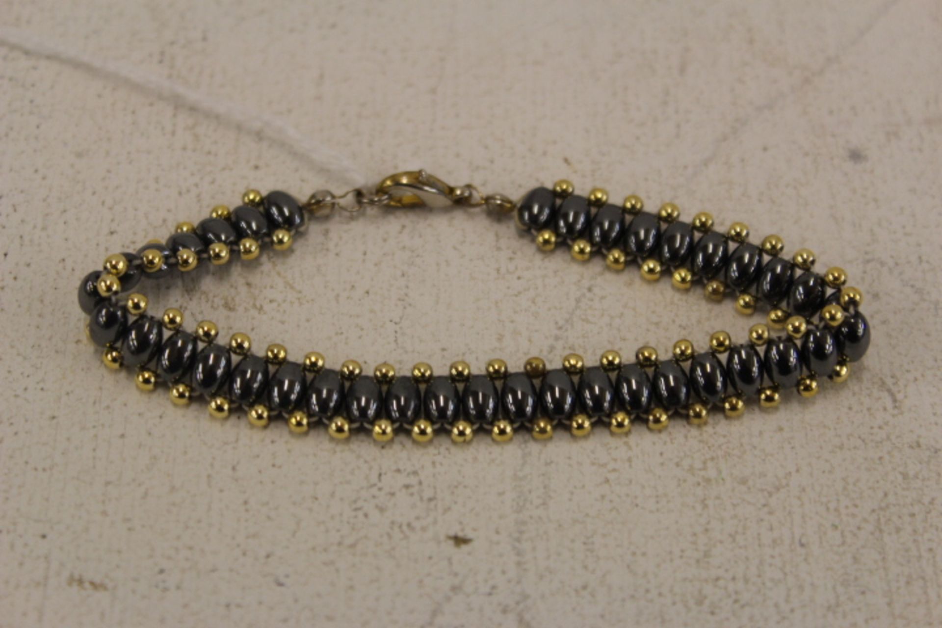 YM Black Stone 8 Inch Bracelet