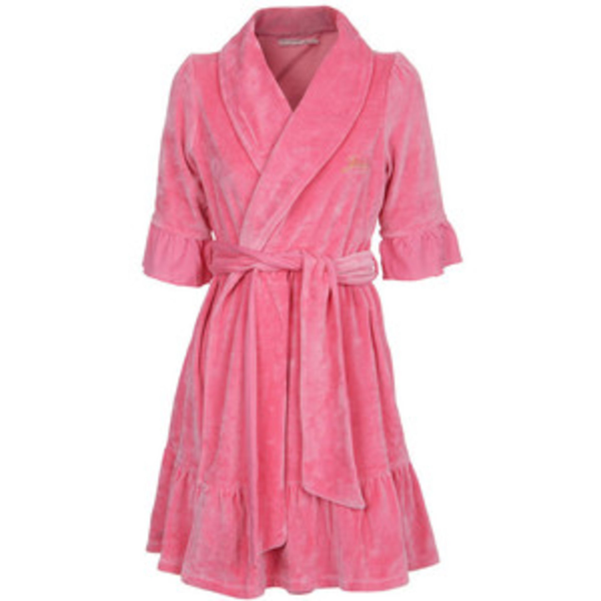 V Brand New 100% Cotton Ladies Majestic Bathrobe In Pink RRP29.99