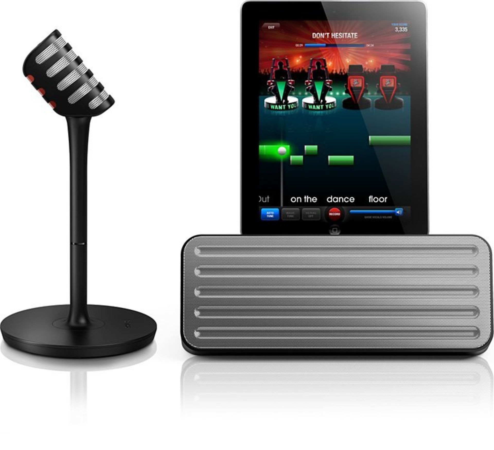 V Brand New Philips 'The Voice' Karaoke Machine - Bluetooth Docking Speaker With Wireless Microphone