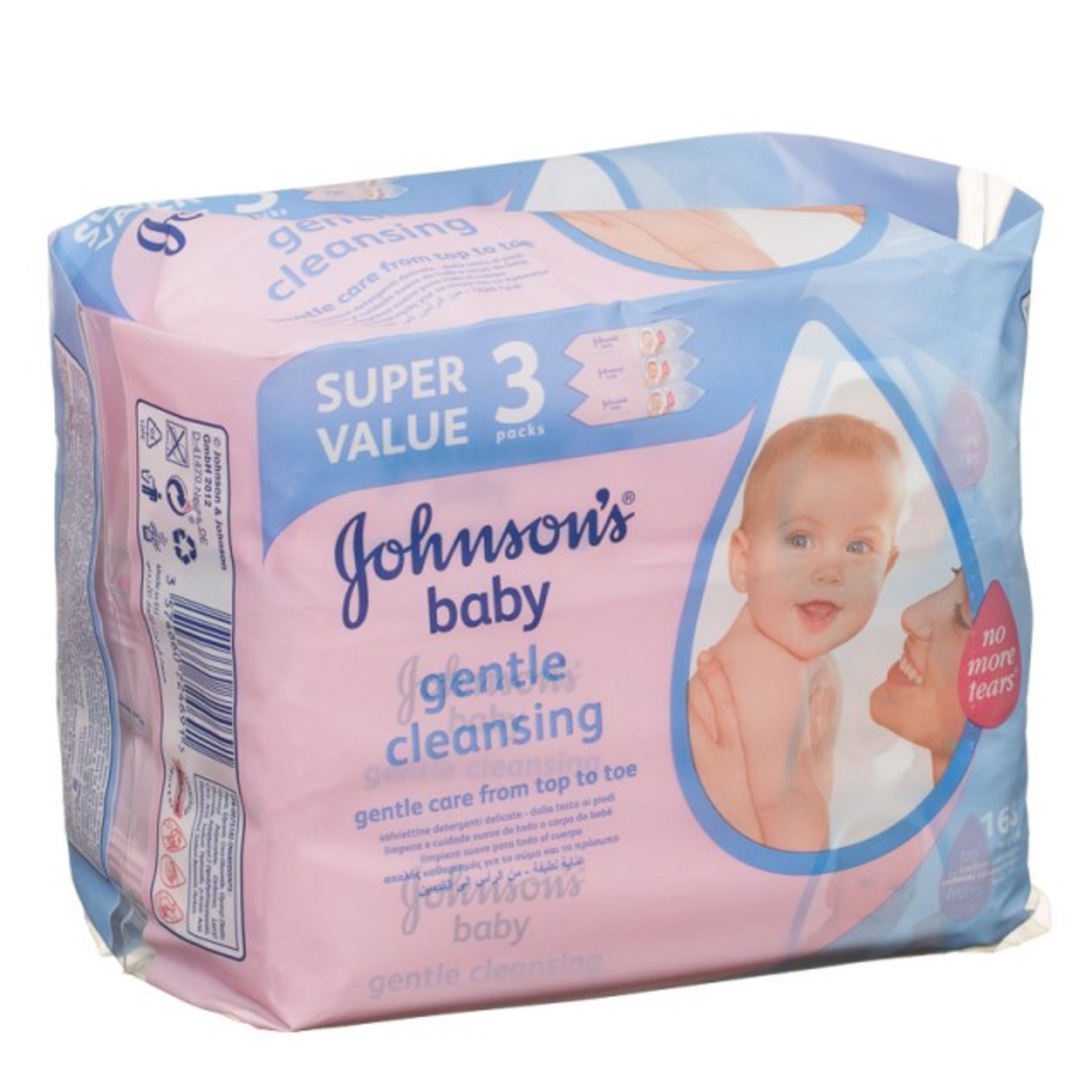 V *TRADE QTY* Brand New 3 Pack Johnsons Baby Gentle Cleansing RRP9.85 X 30 Bid price to be
