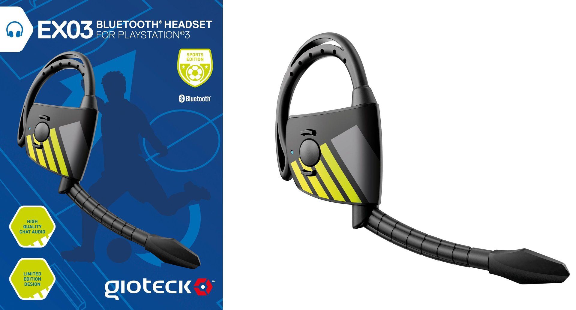 V *TRADE QTY* Brand New Gioteck EX03 Bluetooth Gaming Headset For Playsation 3 - Limited Edition