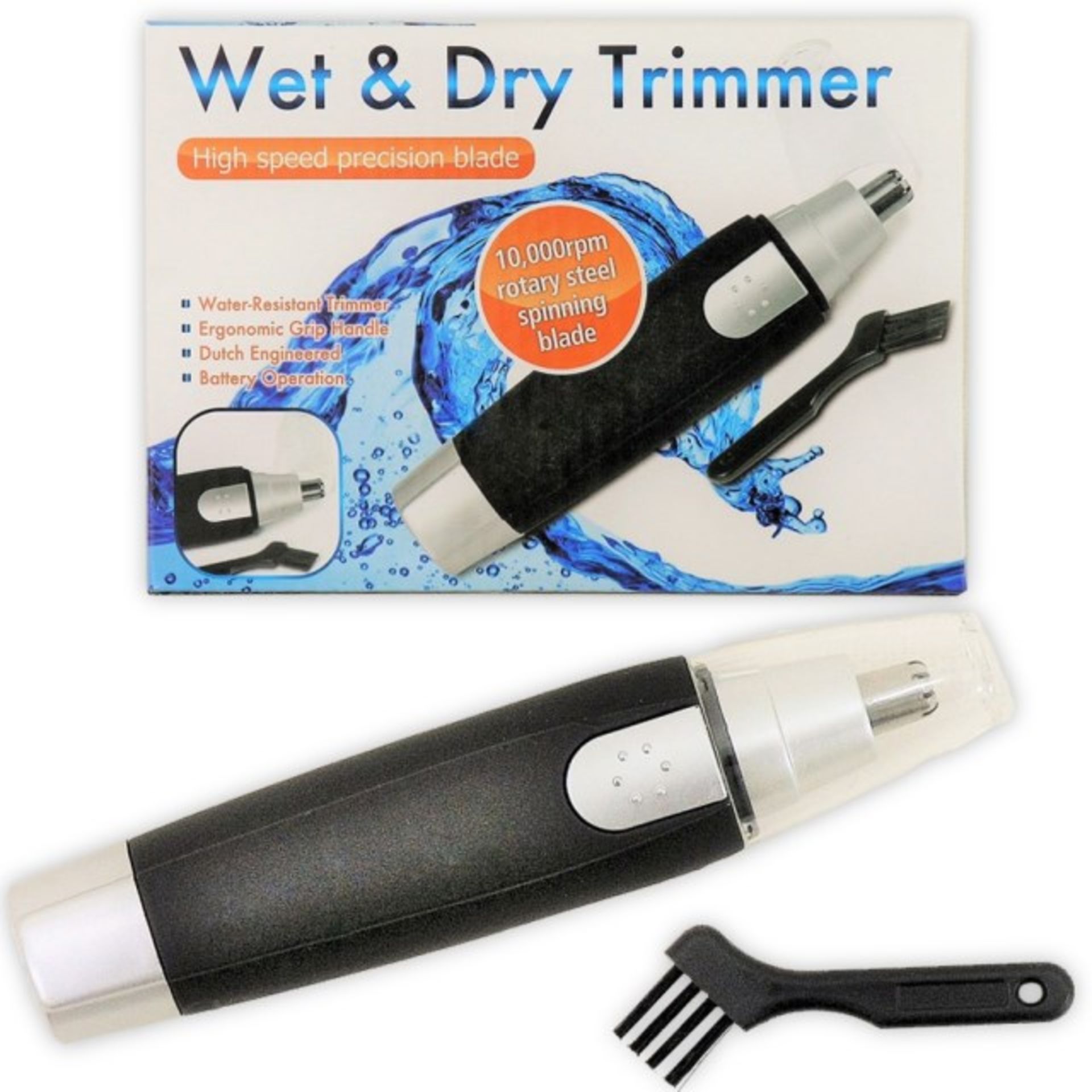 V *TRADE QTY* Brand New Wet & Dry Trimmer With Ergonomic Handle - Water Resistant - Dutch Engineered