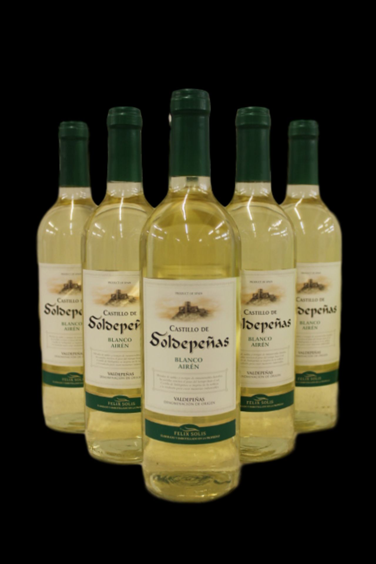 Grade U Six Bottles Castillo De Soldepenas Blanco Airen White Wine X 2 Bid price to be multiplied