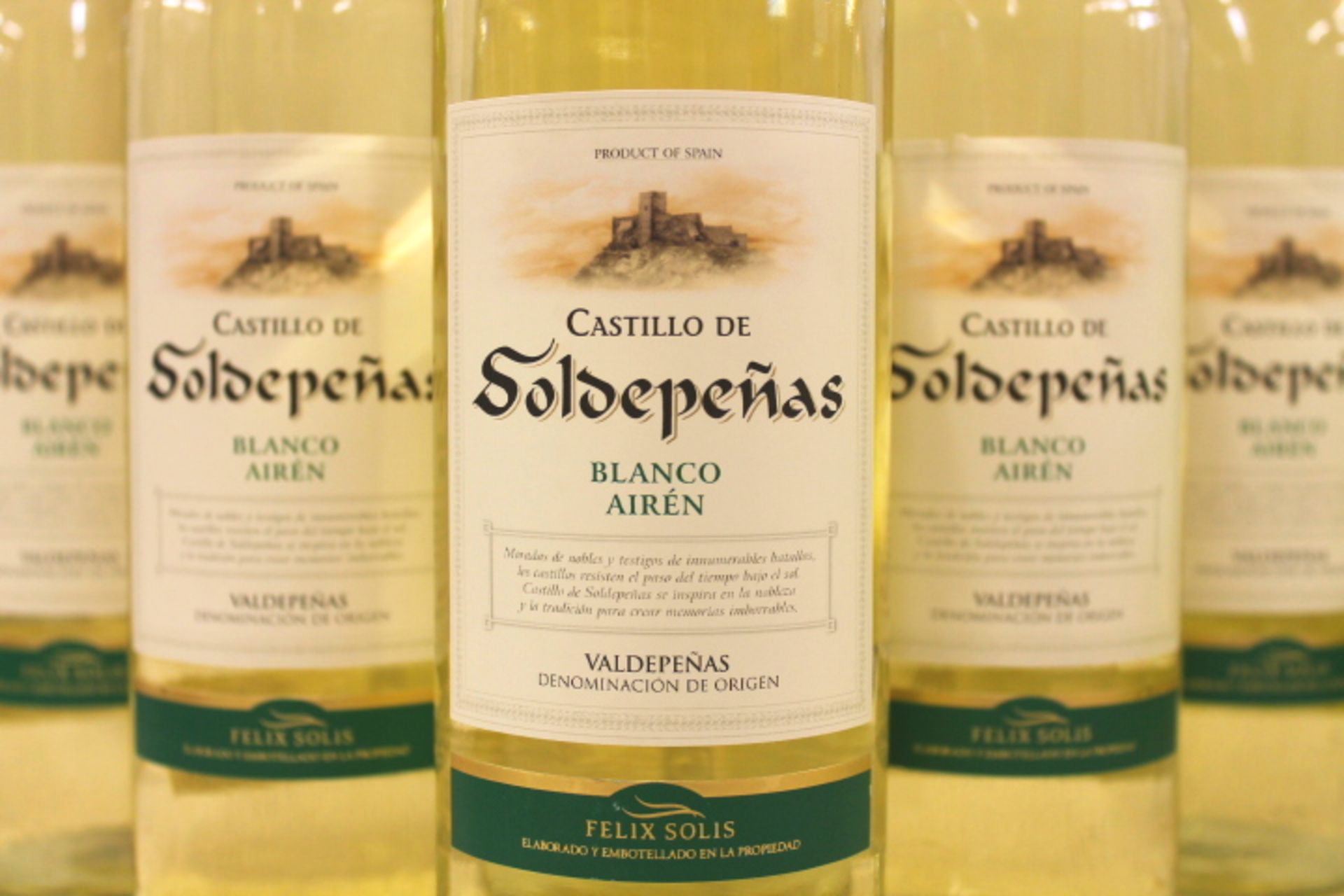 Grade U Six Bottles Castillo De Soldepenas Blanco Airen White Wine X 2 Bid price to be multiplied - Image 2 of 2