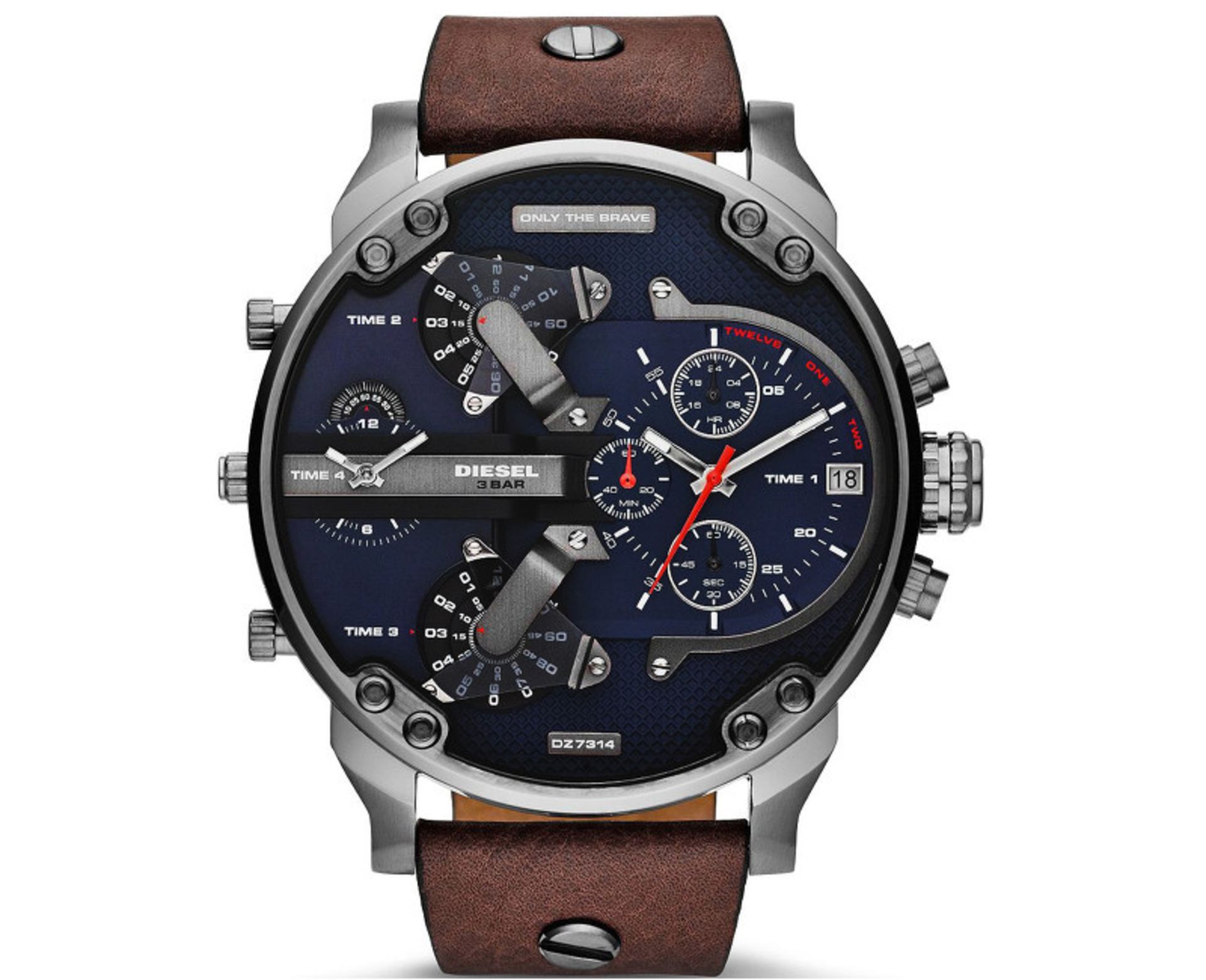 Brand New Gents Diesel DZ7314 Multi Time Zone Chronograph Watch RRP £499