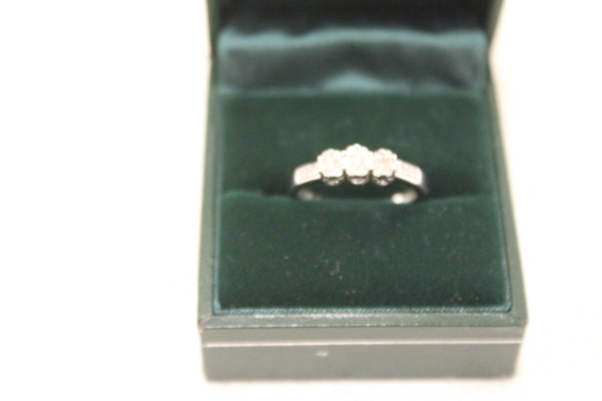 9ct White Gold Diamond Ring