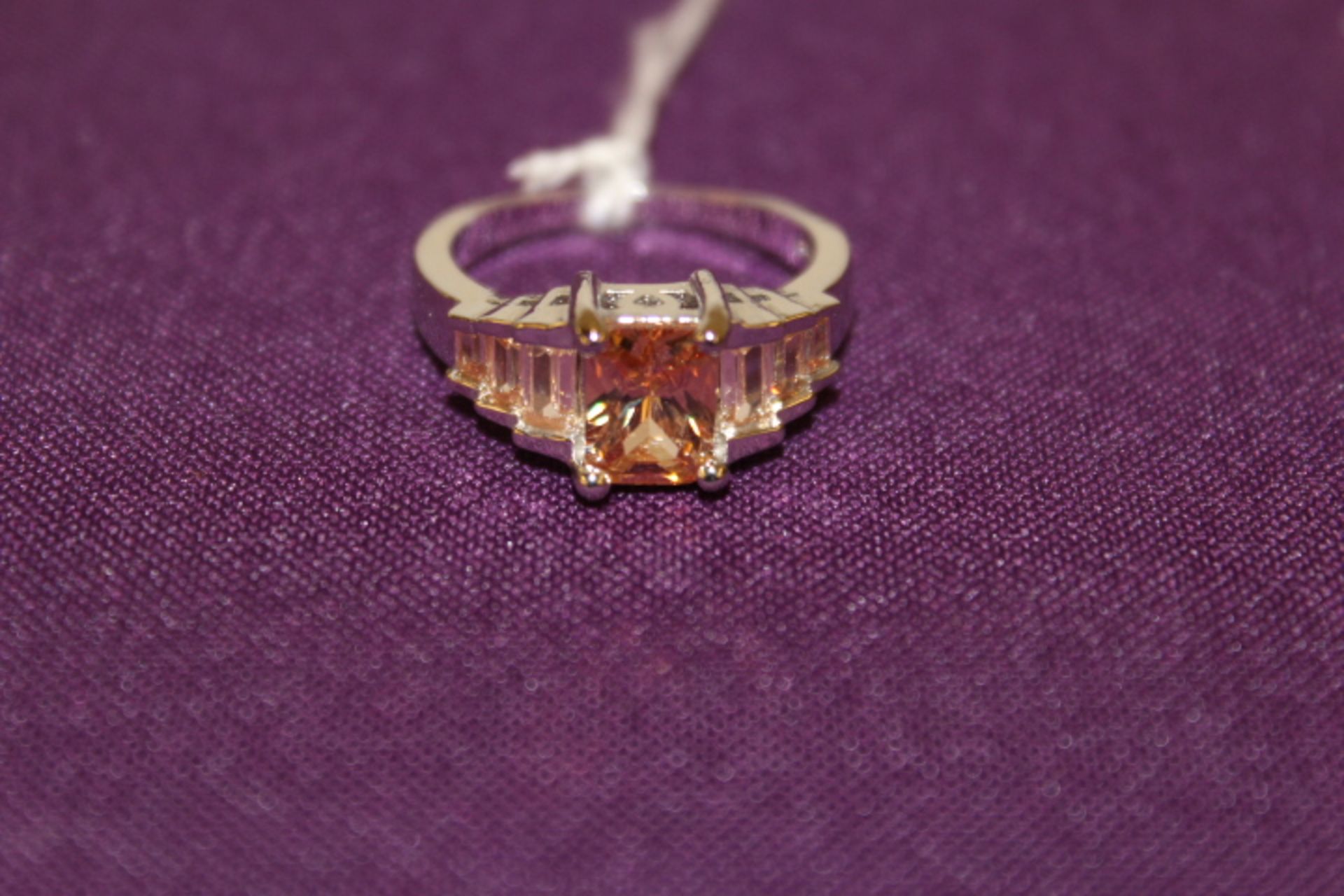 Grade U WM Cognac Stone Ring