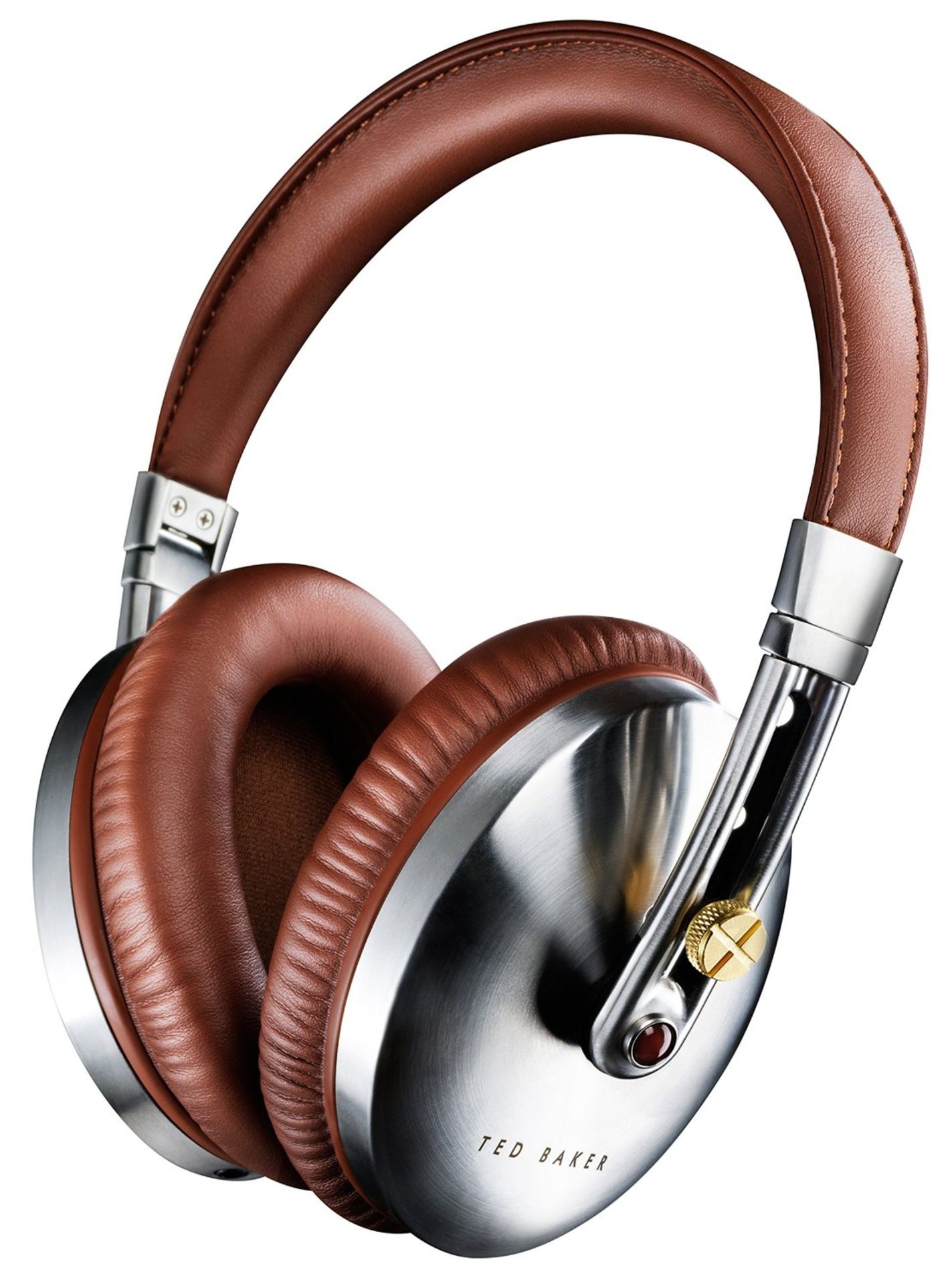 V *TRADE QTY* Brand New Ted Baker Rockall High Performance Folding Over Ear Headphones Brown/