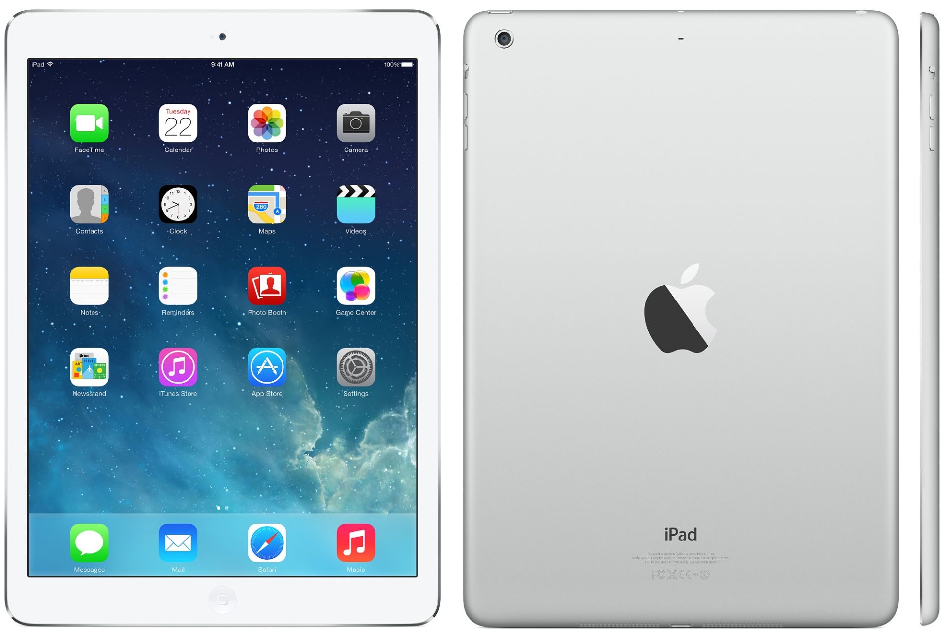 V Grade A APPLE iPad Air 1 - 16 GB, Silver