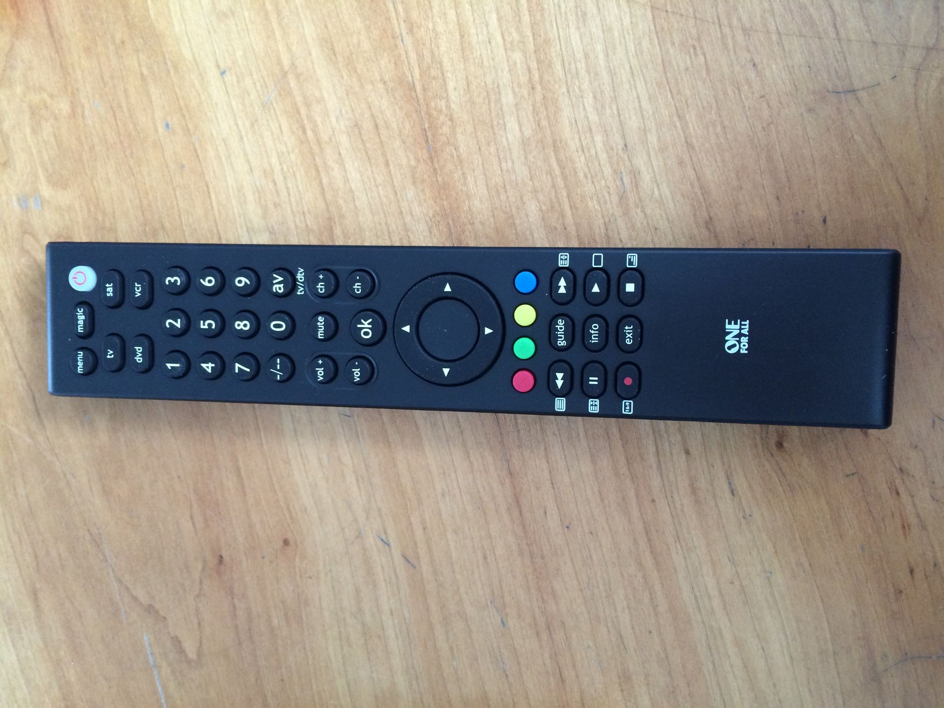V Brand New Remote Control suitable for TV/DVD/VCR/ SAT. Cable/ 2xAA Battery Included - NOTE: Item