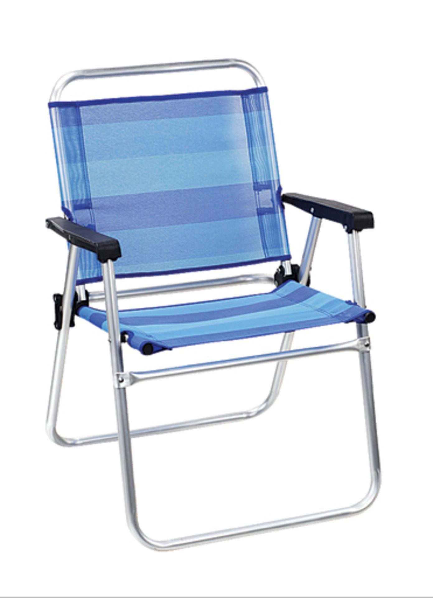 V *TRADE QTY* Brand New Folding Outdoor Chair with Cup Holder RRP £15 (similar Millets) X 6 Bid