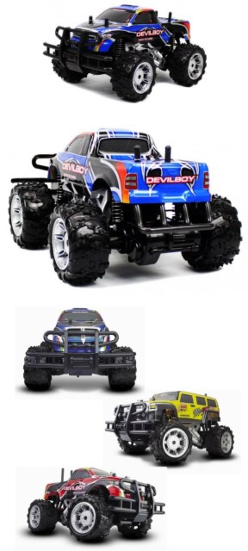 V Brand New Monster Truck Off Road Radio Control Vehicle RRP £79.99 X 2 Bid price to be multiplied