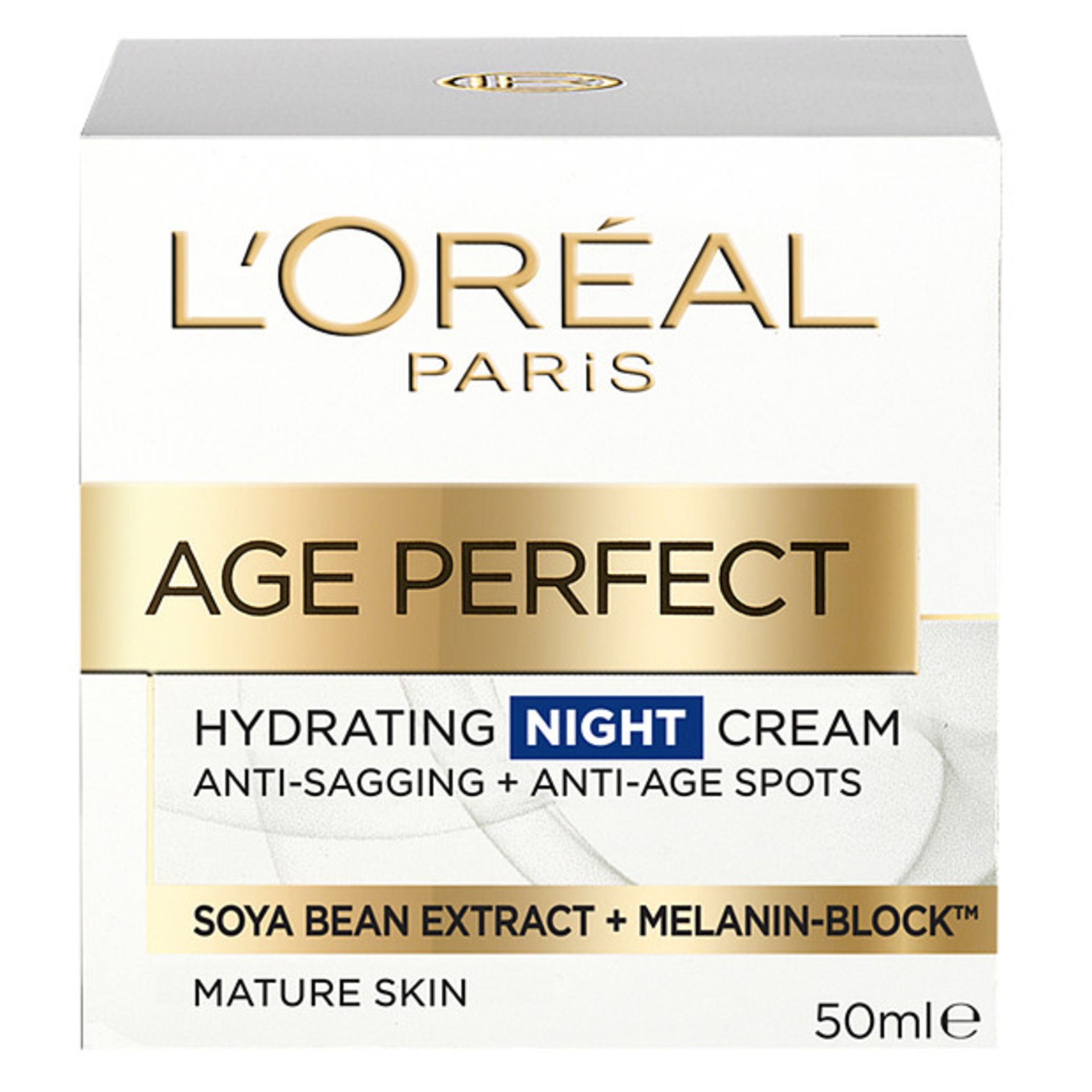 V Brand New L'Oreal Paris Age Perfect Re-Hydrating Night Cream Anti-Sagging/Anti-Age Spots 50ml