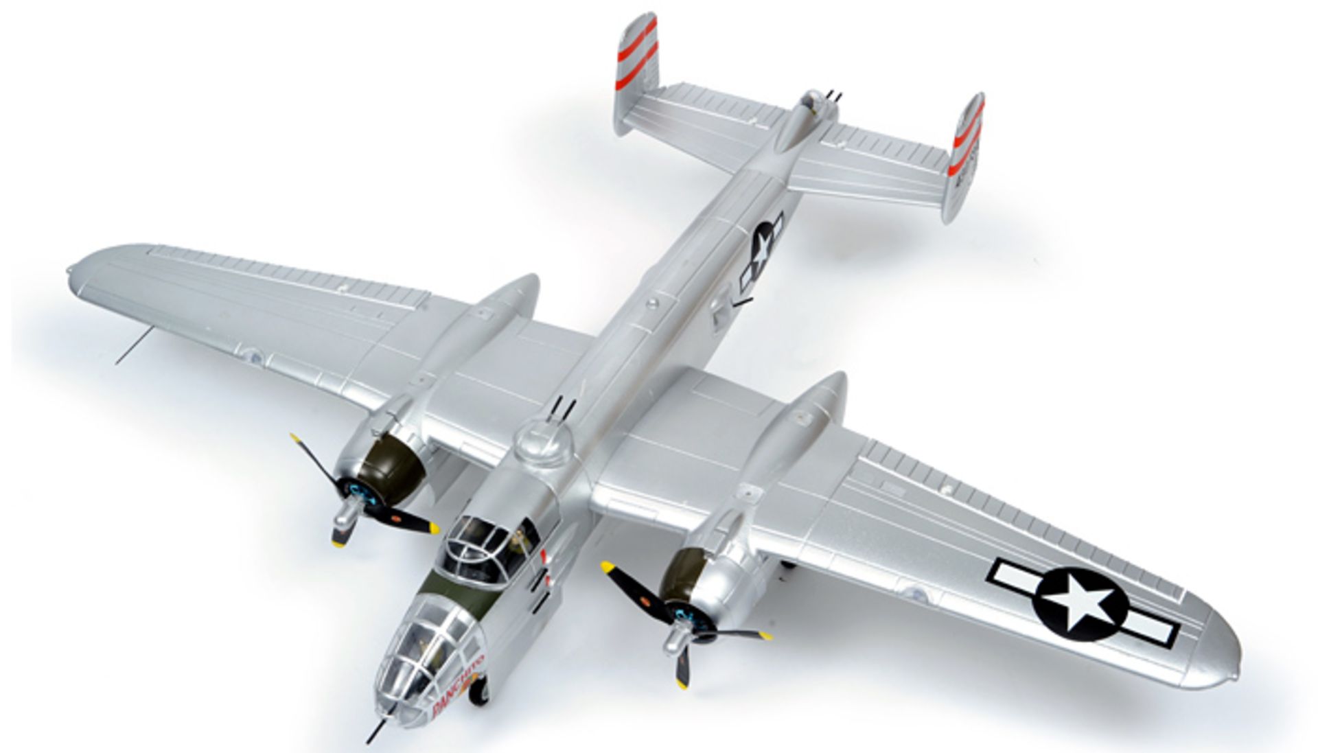 V Brand New Radio Control Large B25 (Mitchell) Bomber 2.4GHz, Landing Gear, 2 Spare Propellers RRP£