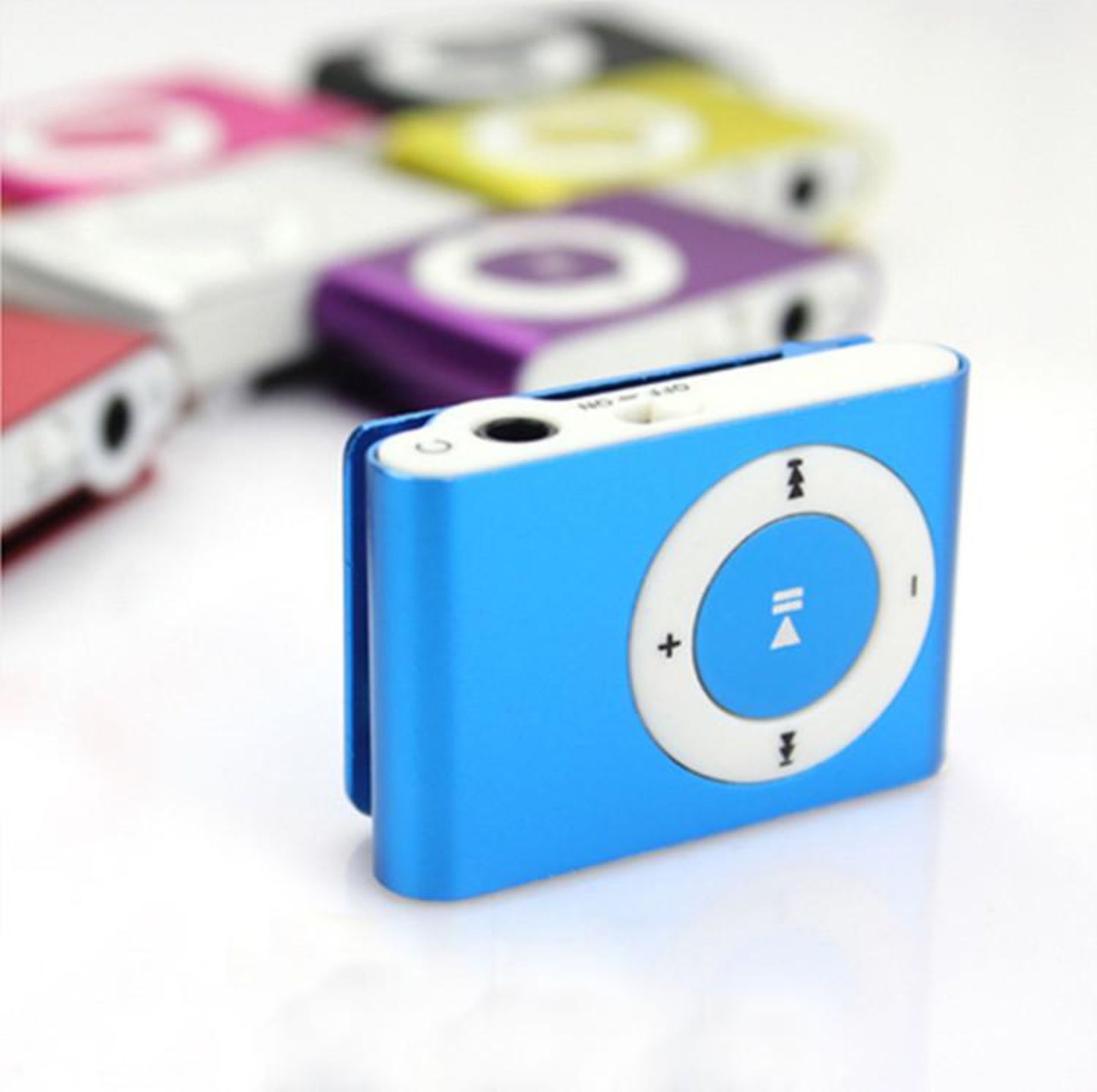*TRADE QTY* Brand New MP3 Player With Clip And Metal Construction - With USB Cable And Earphones -
