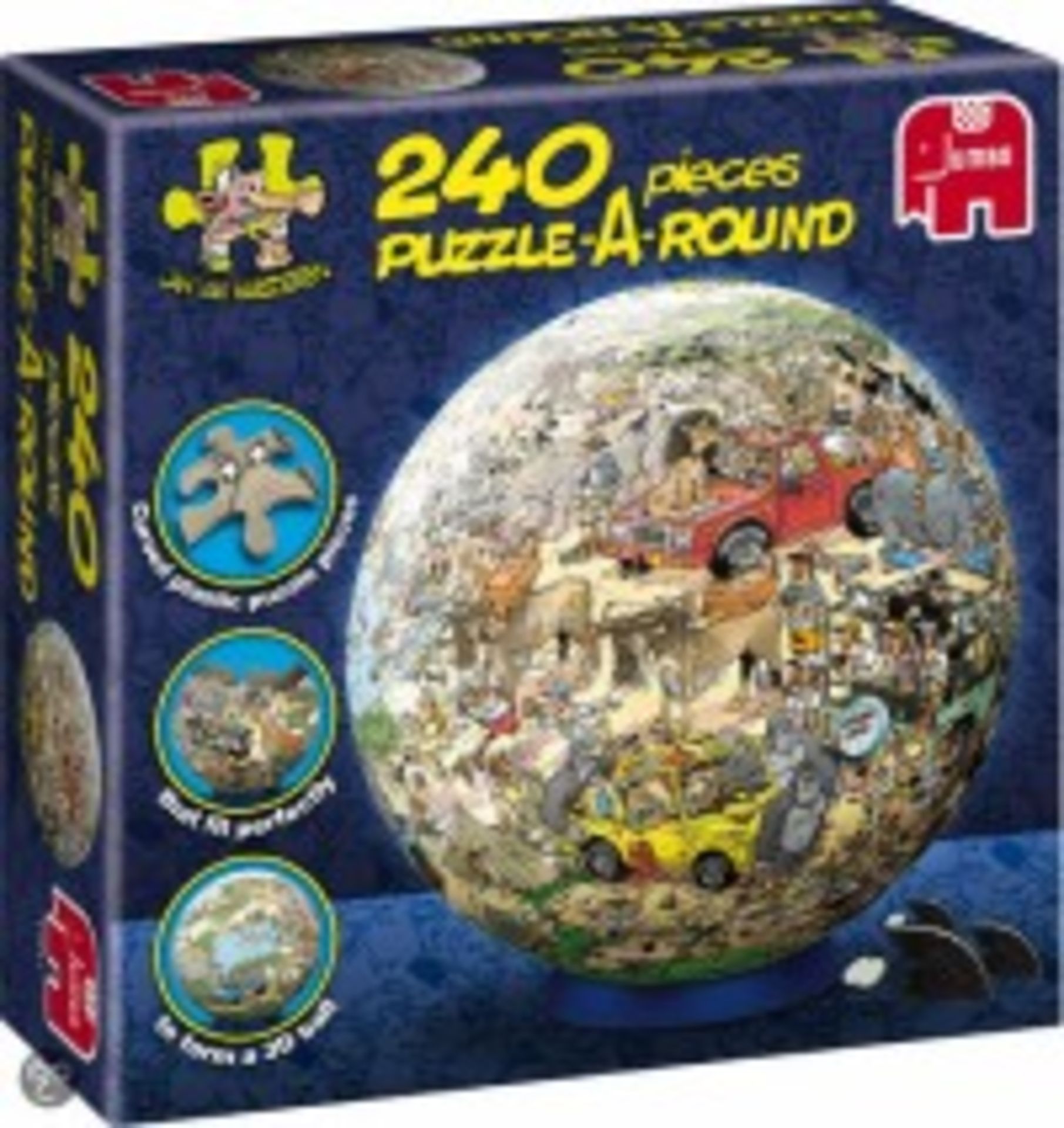 V Grade A Jumbo 240 pieces puzzle-a-round Safarie