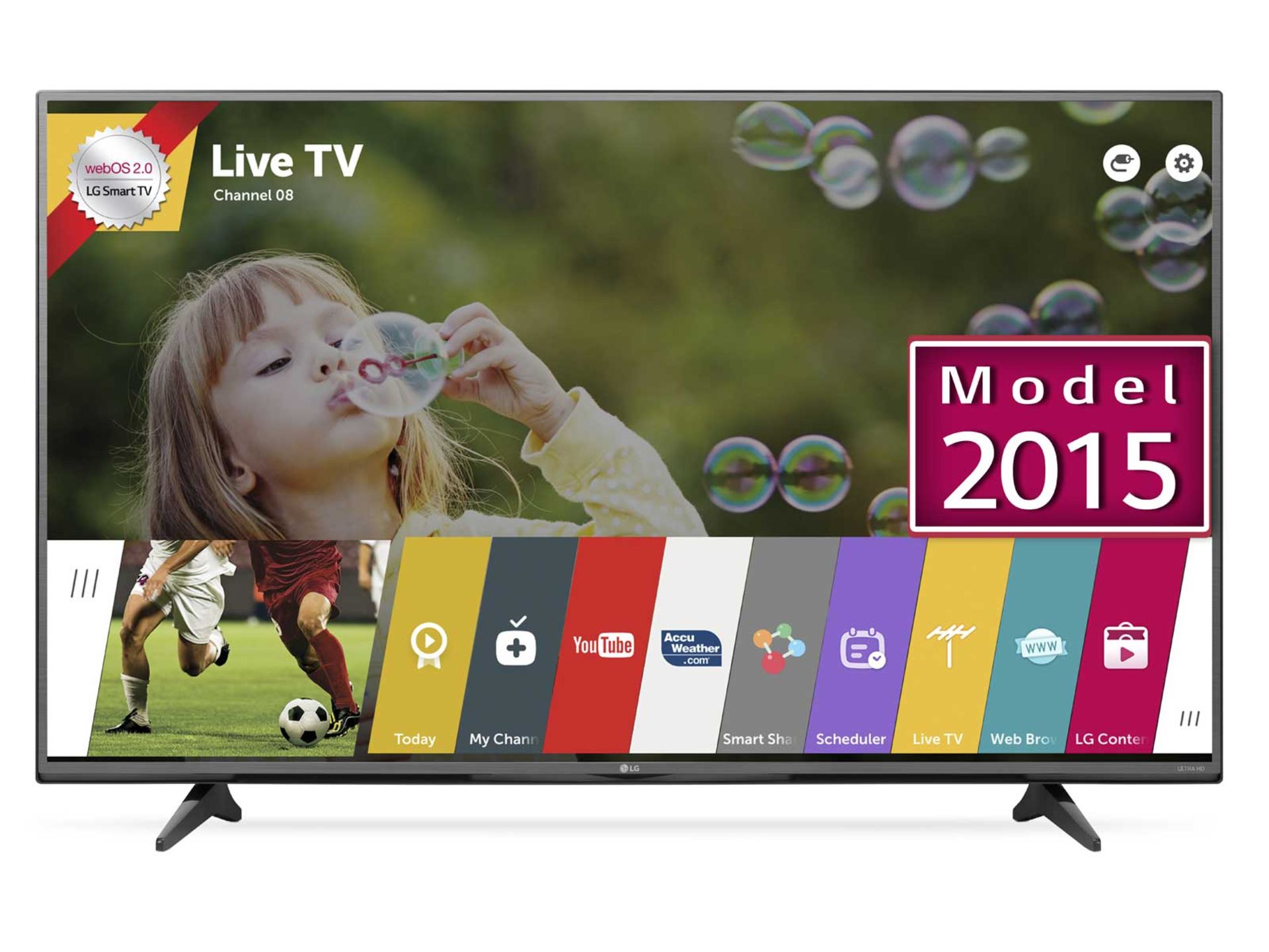 V Grade A 55" 4K ULTRA HD SMART TV WITH WEBOS 2.0 & FREEVIEW & WIFI 55UF6807 (Item Will Be Available