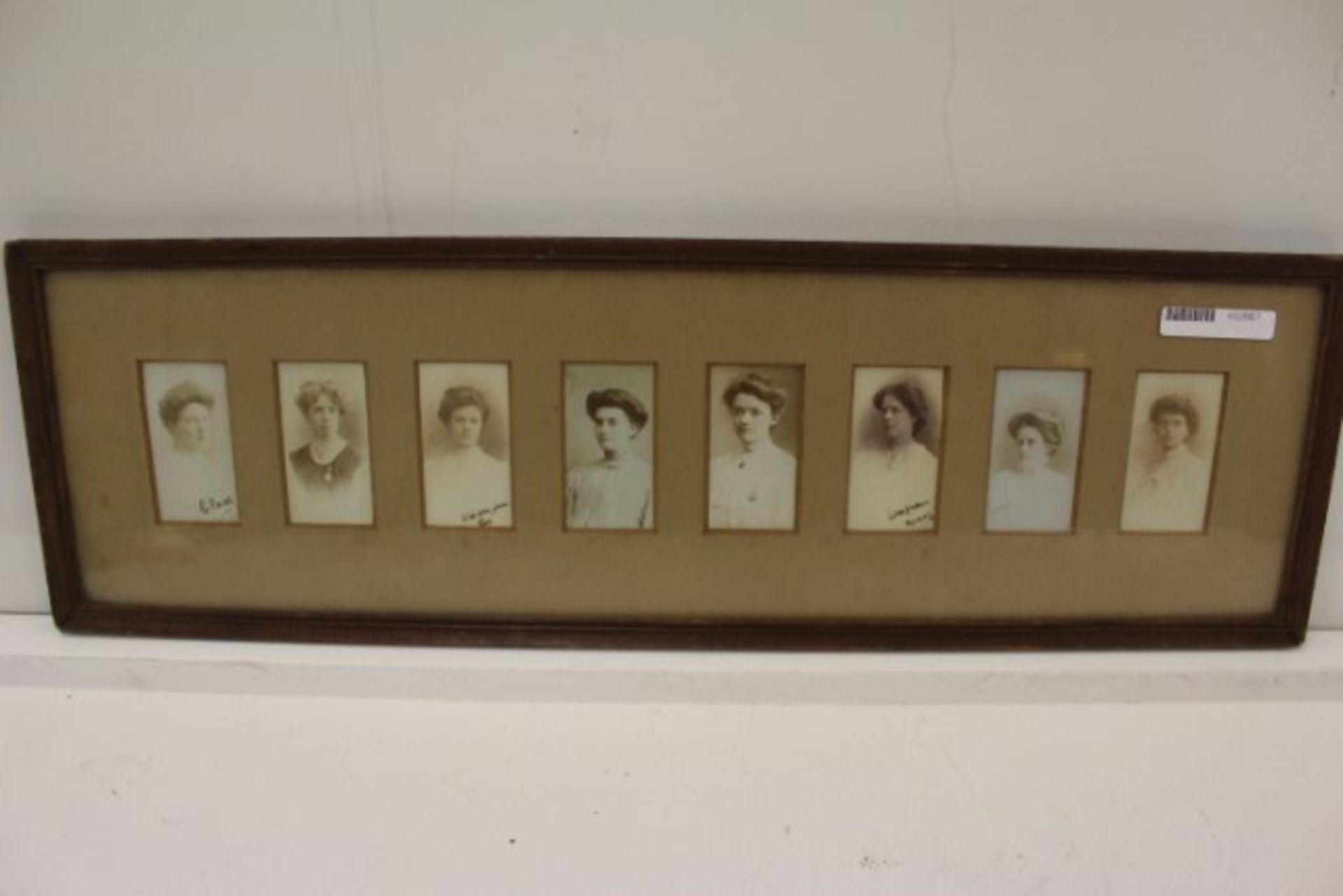 Grade B Eight Edwardian Portraits Of Ladies (Photographs) 20 x 6 inches