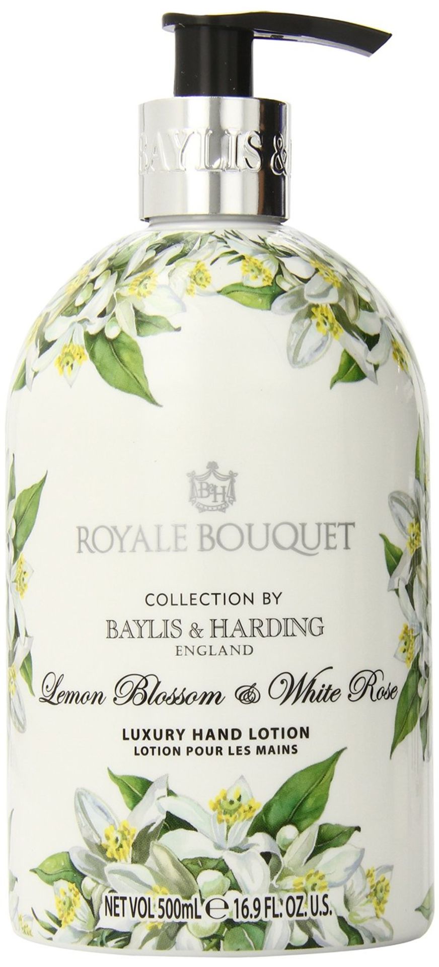 V Brand New 3 x 500ml Baylis and Harding Lemon Blossom and White Rose Hand Wash Total ISP £9.00 X