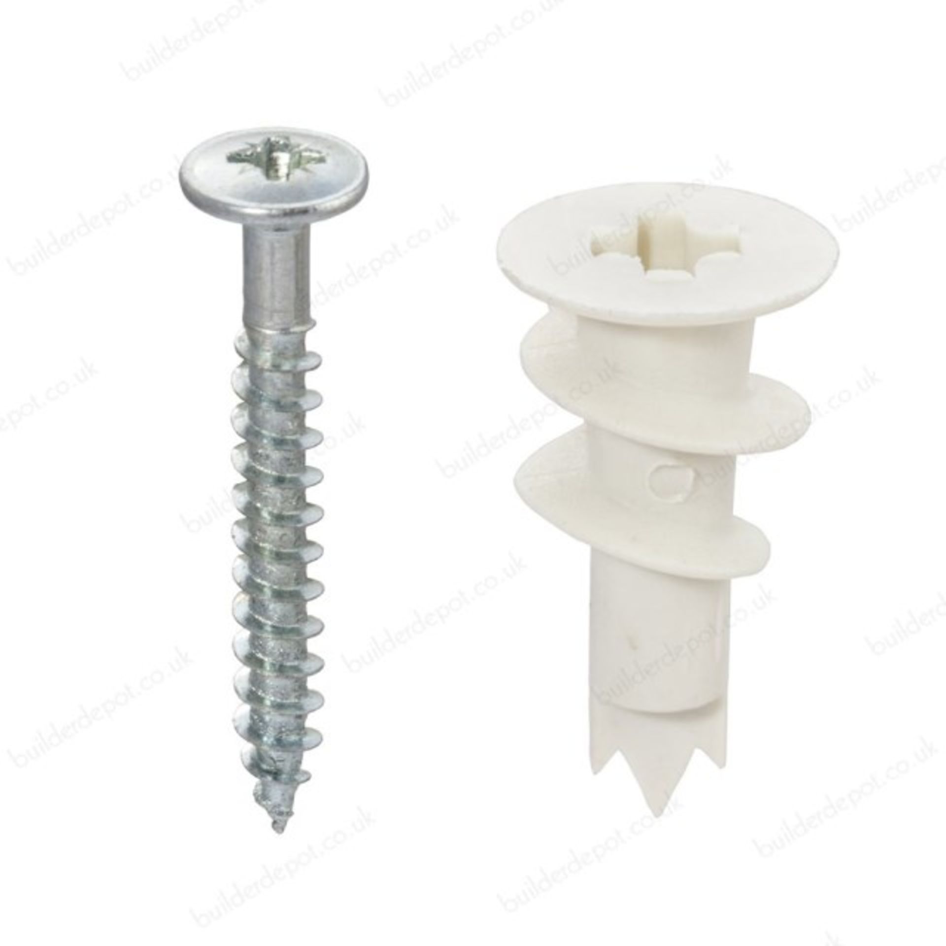 V Grade A Two Packs Fischer fixings nylon plasterboard self drill driva fixing 25 per pack