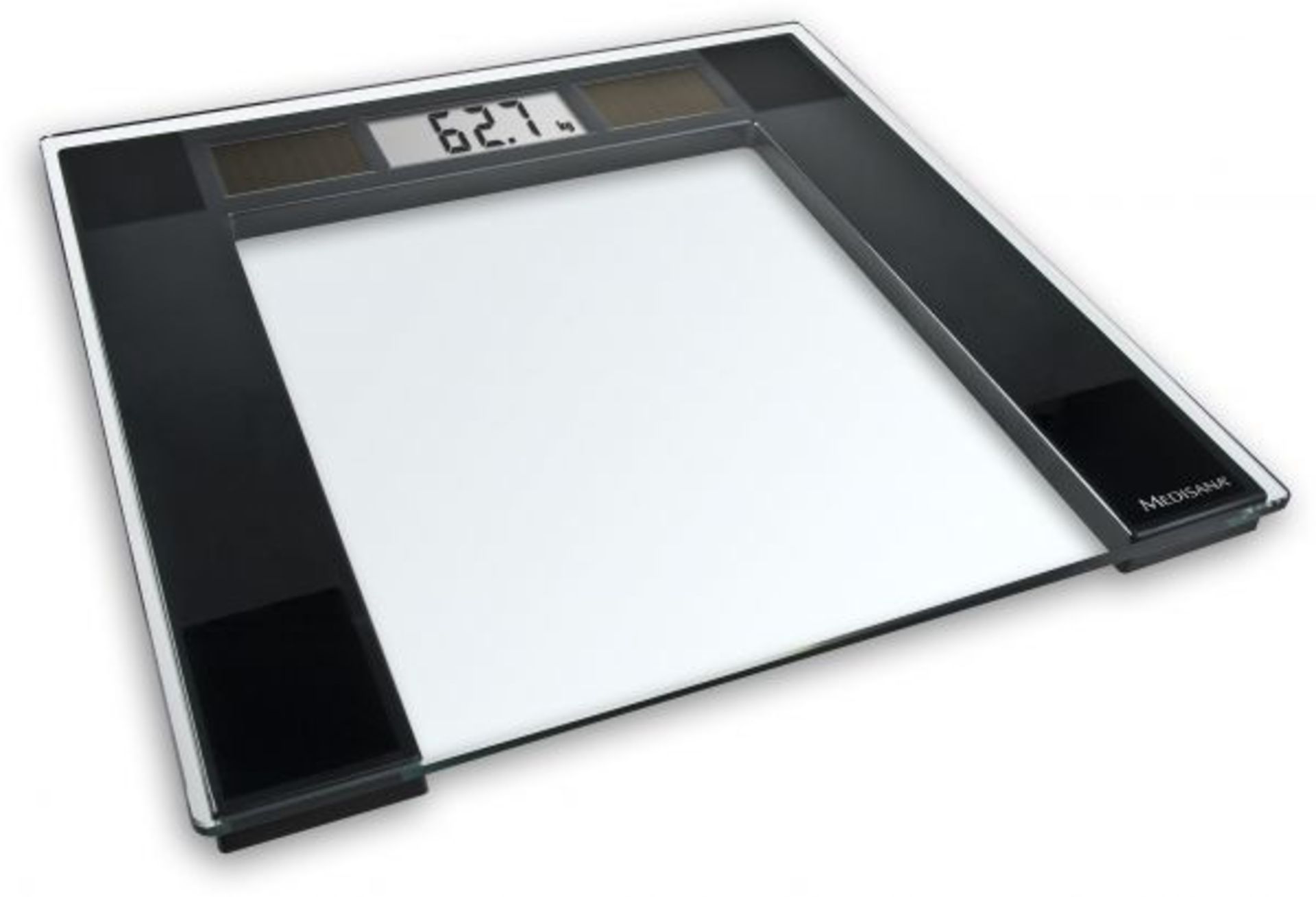 V Brand New Medisana Solar Powered Personal Scales (Max 180kg) Glass Topped SRP29.99 X 2 YOUR BID
