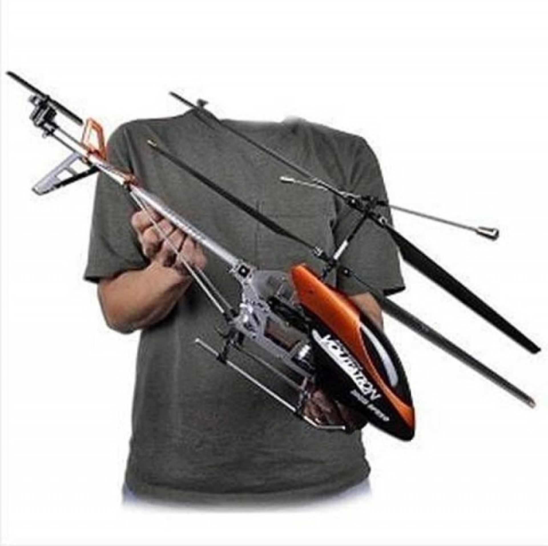 V Brand New Volcano High Speed Radio Control Helicopter (Large) with R/C Unit Batteries Etc. 3D
