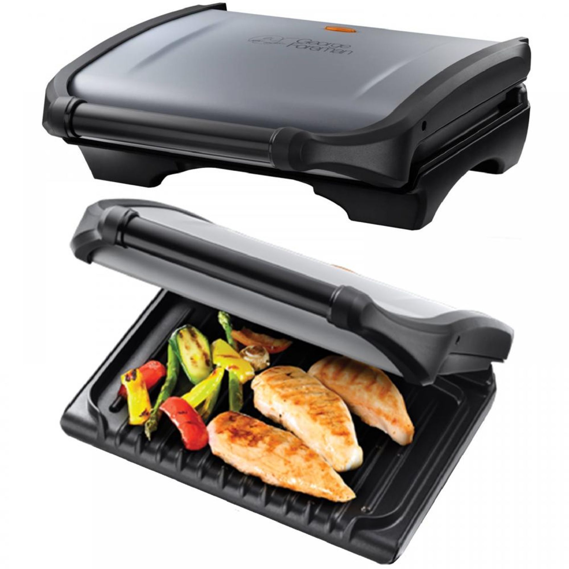V Brand New George Forman Five Portion Fat Reducing Grill ISP £30 (The Original Factory Shop) X 2
