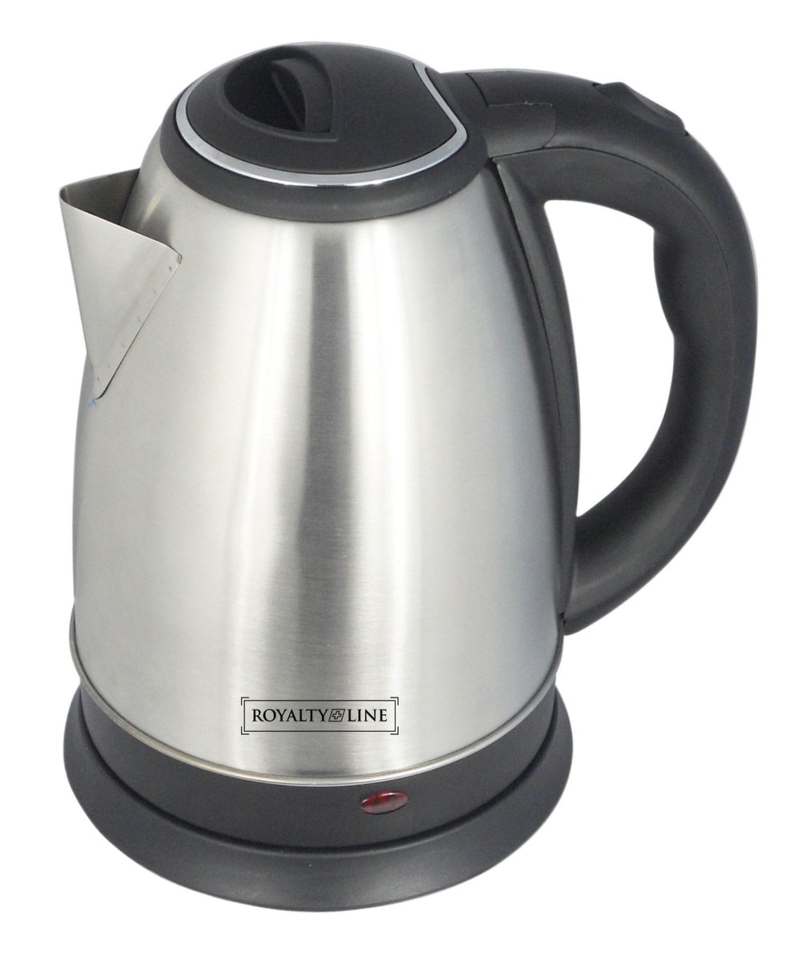 V Brand New Royalty 1.8L Stainless Steel Cordless Kettle - Silver (Euro Plug) RRP 55.90 Euros