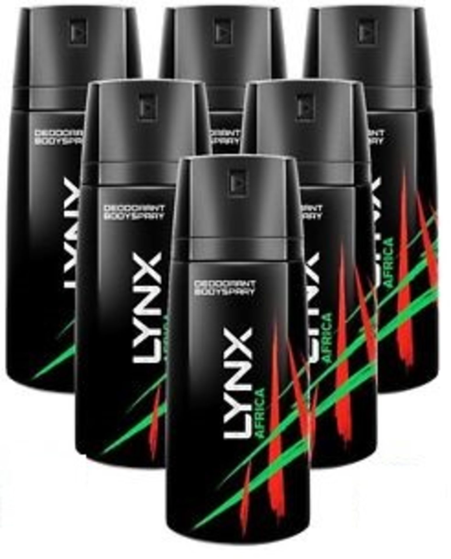 V Brand New 6 x Lynx (Axe) Africa Deodorant Body Spray 150ml Total ISP For 6 £16.74 (Picture shows