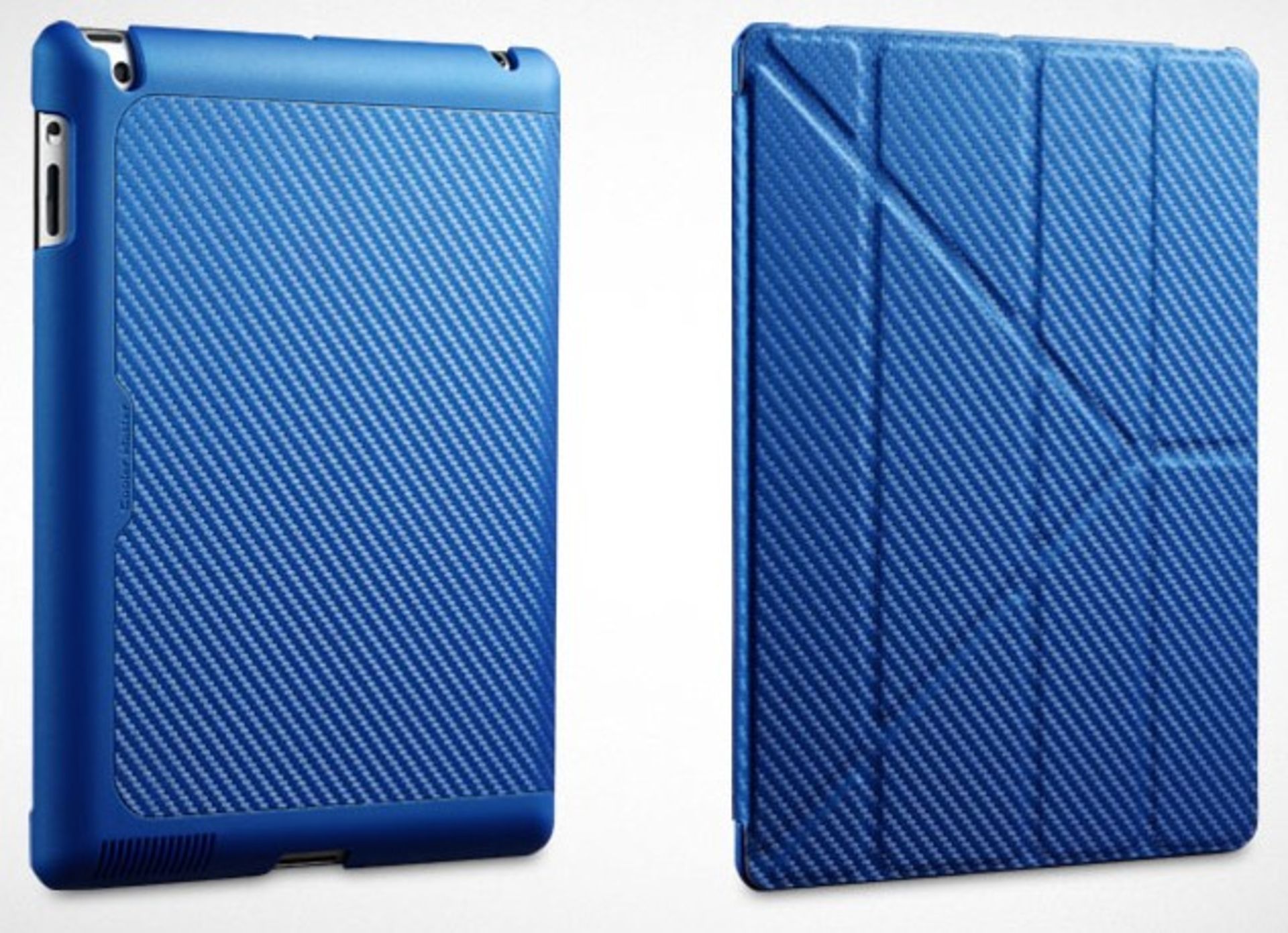 V Brand New Cooler Master Yen Folio Carbon Texture Ipad Sleeve - Four Available Viewing Angles - For