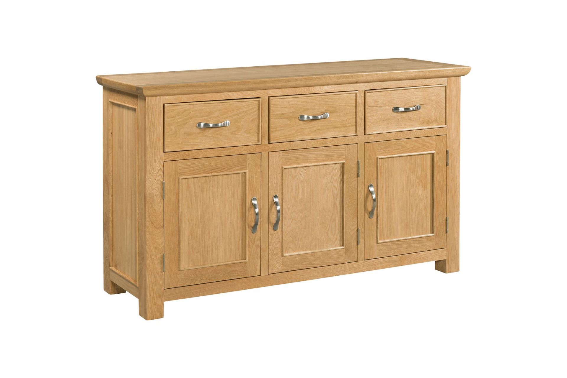 V Brand New Siena 3 Door 3 Drawer Sideboard 150 x 44 x 86 cms RRP469.00 (Devonshirepineandoak.co.uk)