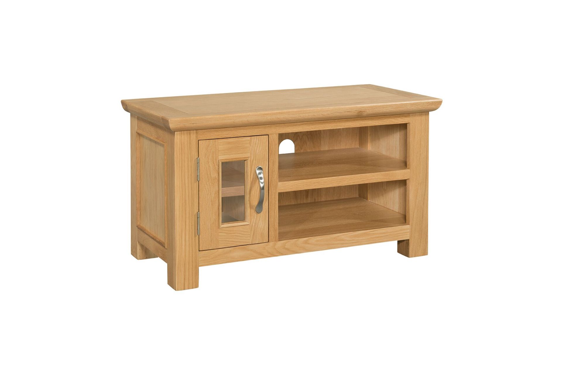 V Brand New Siena Small TV Unit 90 x 44 x 50 cms RRP209.00 (Devonshirepineandoak.co.uk) - item is