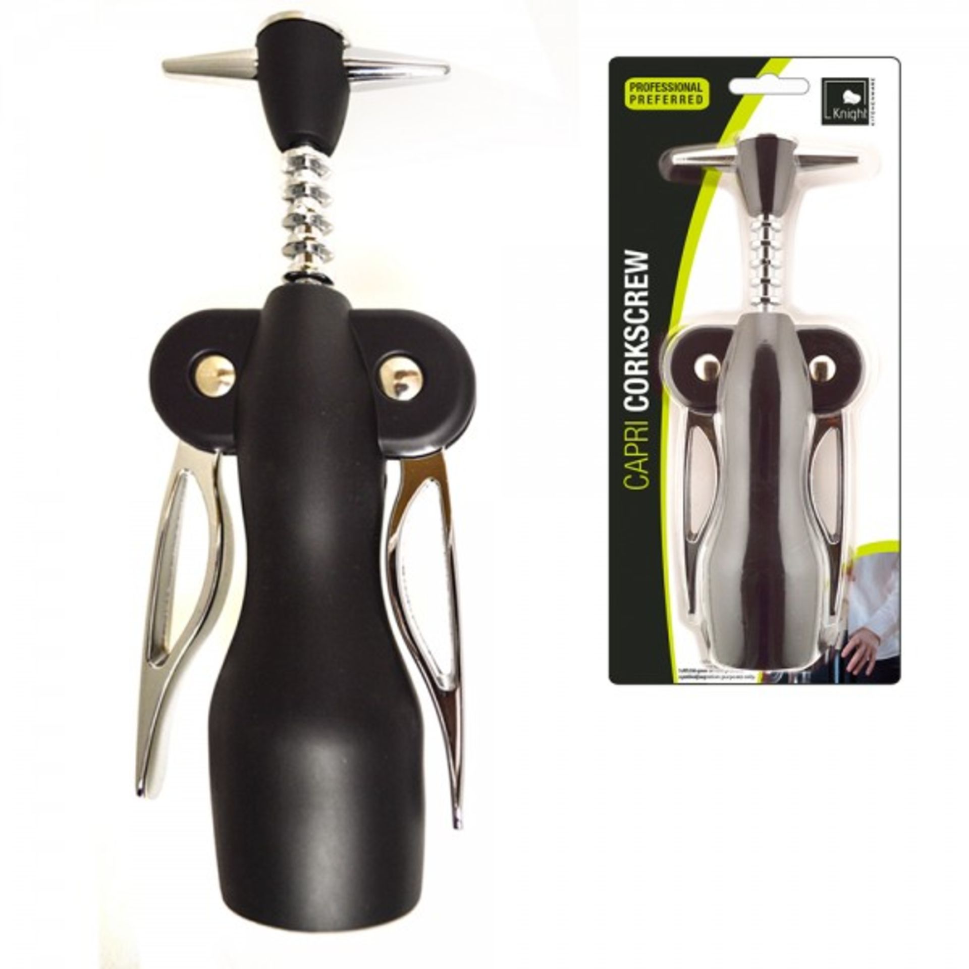 V Brand New Capri Corkscrew Wine Bottle Opener X 2 YOUR BID PRICE TO BE MULTIPLIED BY TWO