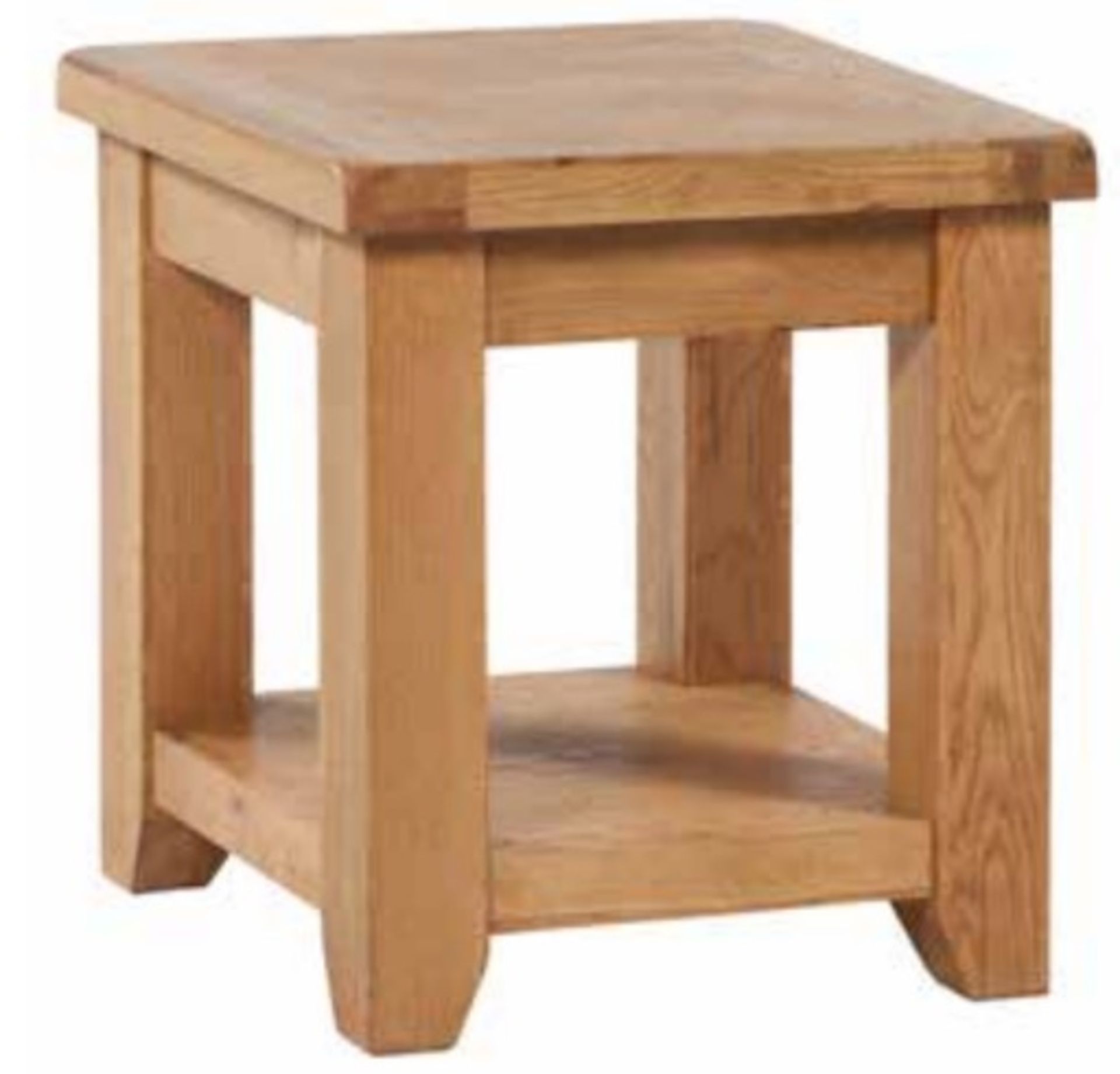 V Brand New Chiswick Oak Side Table 45w x 45d x 50h cms ISP £116.00 (similar at furnituredirectory.