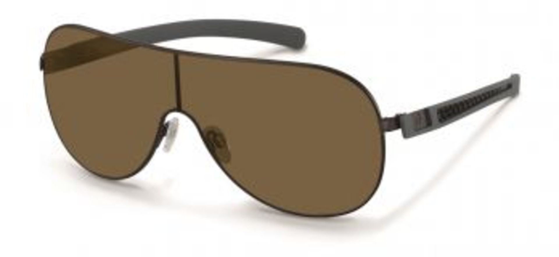 Brand New Pair Of Mens Dunhill Sunglasses - Dark Grey Metal Frame With Brown Lens RRP: £165.00