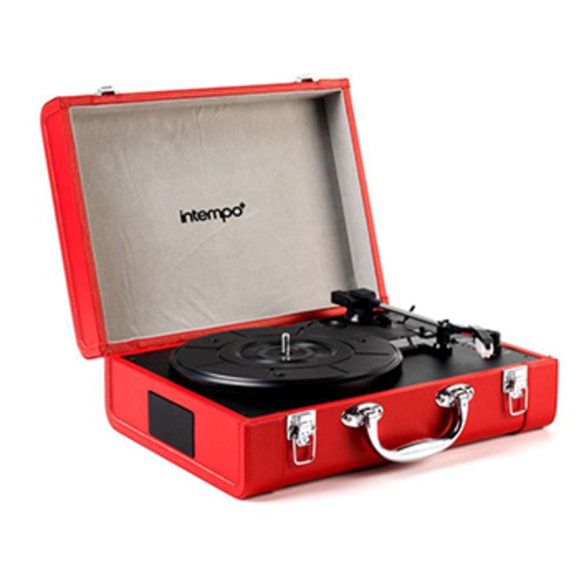 V Brand New Valise Audio Bluetooth Turntable With 2 Speakers And 3 Speeds - RRP: £99.99