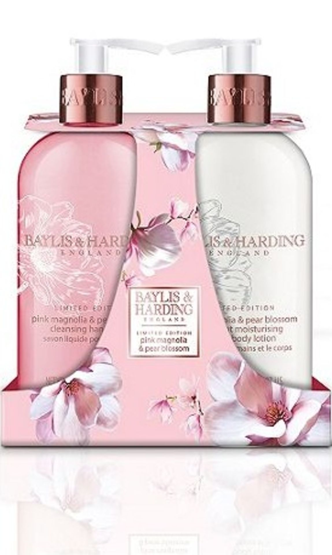 V Brand New Six Gift Sets - Baylis & Harding Limited Edition Pink Magnolia And Pear Blossom Twin - Image 2 of 2