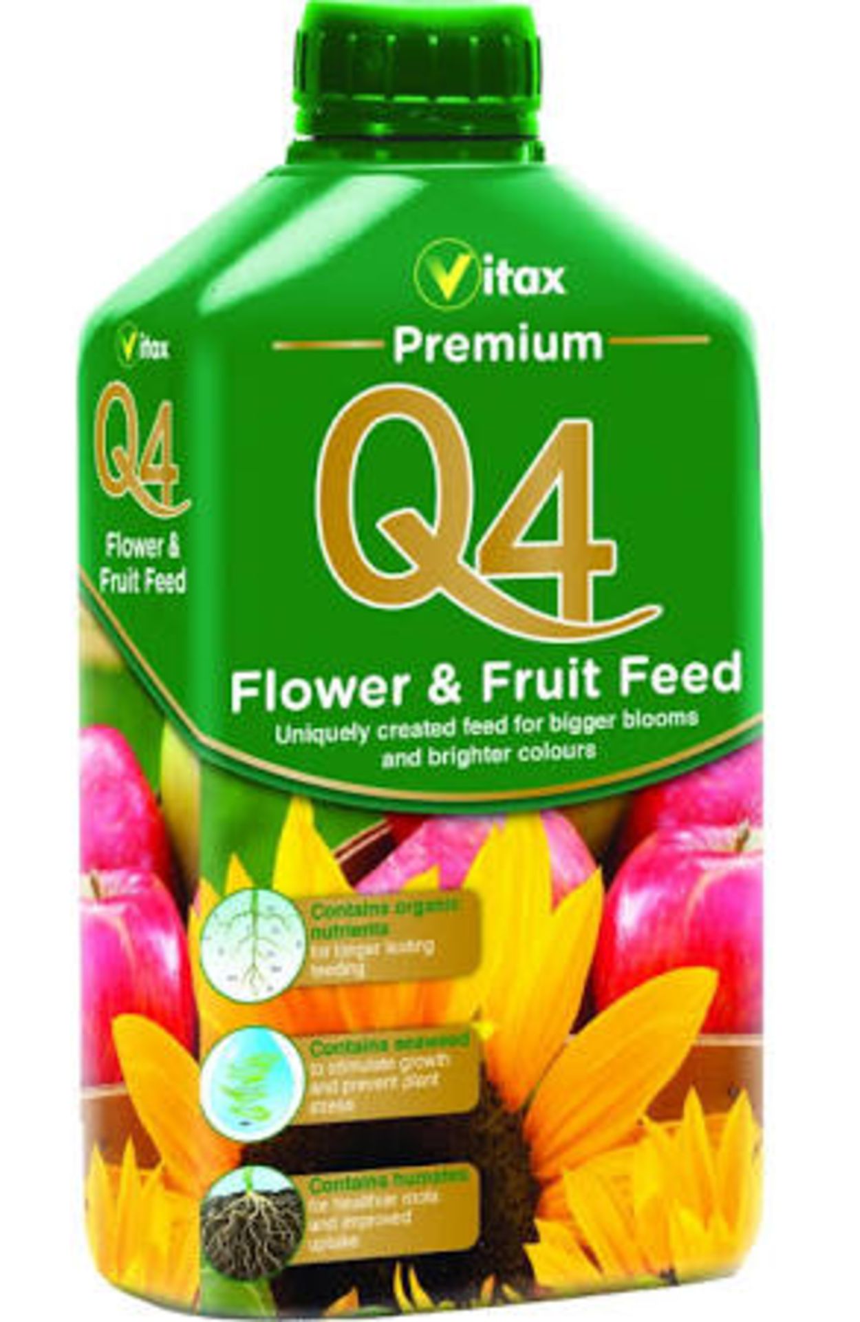 V Brand New Five X 1 Litre Vitax Q4 Flower & Fruit Feed ISP £8.20 Each (Sandal Garden Centre)