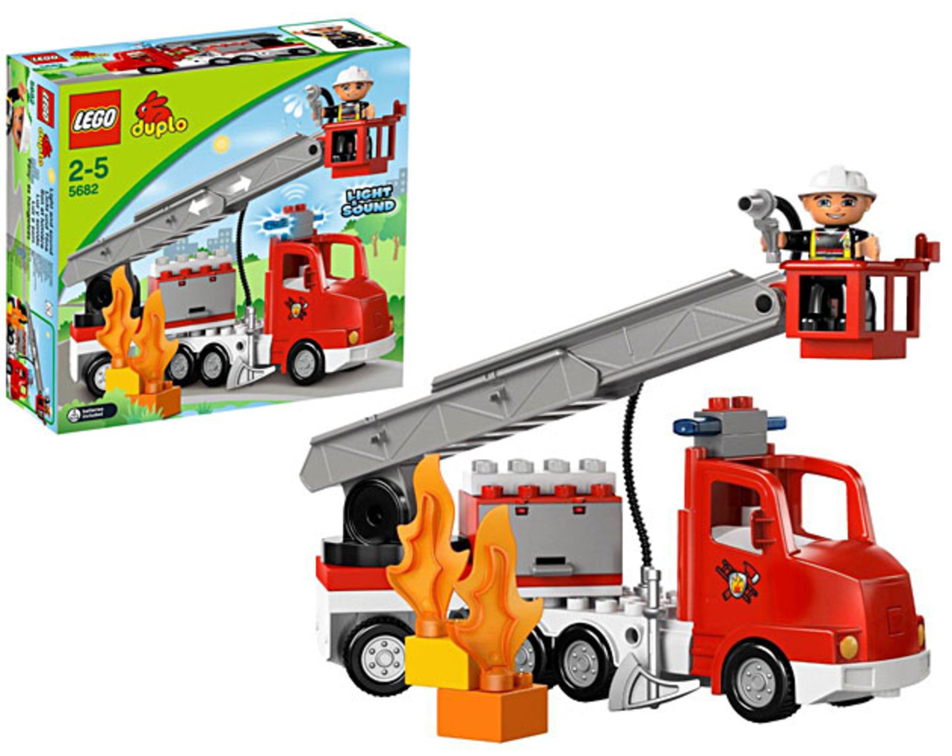 V Brand New Lego Duplo 5682 Light & Sound Fire Truck Set ISP £98.39 (Ebay)