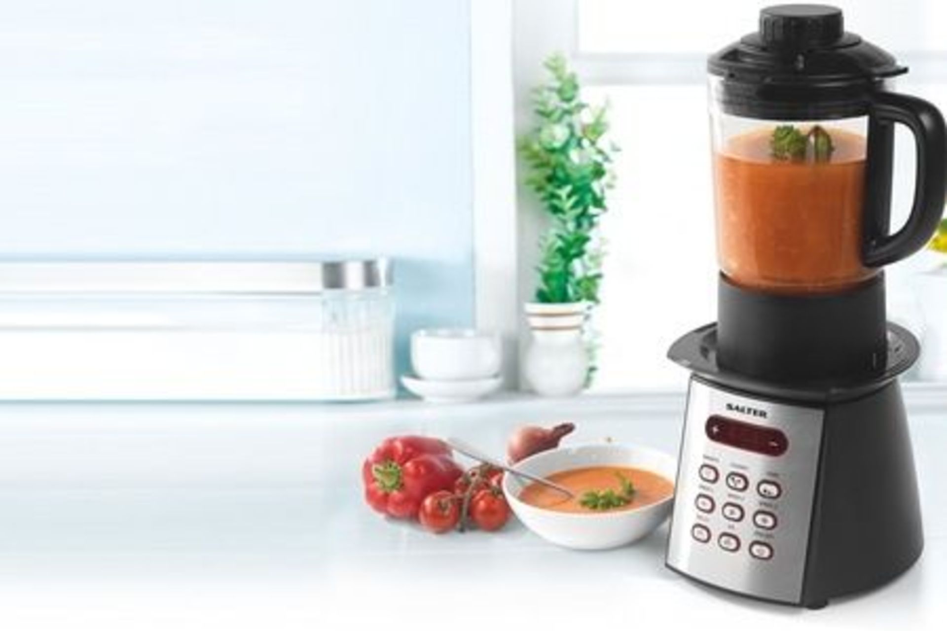 V Brand New Salter Digital Electronic Soup Maker 1200W RRP £79.99