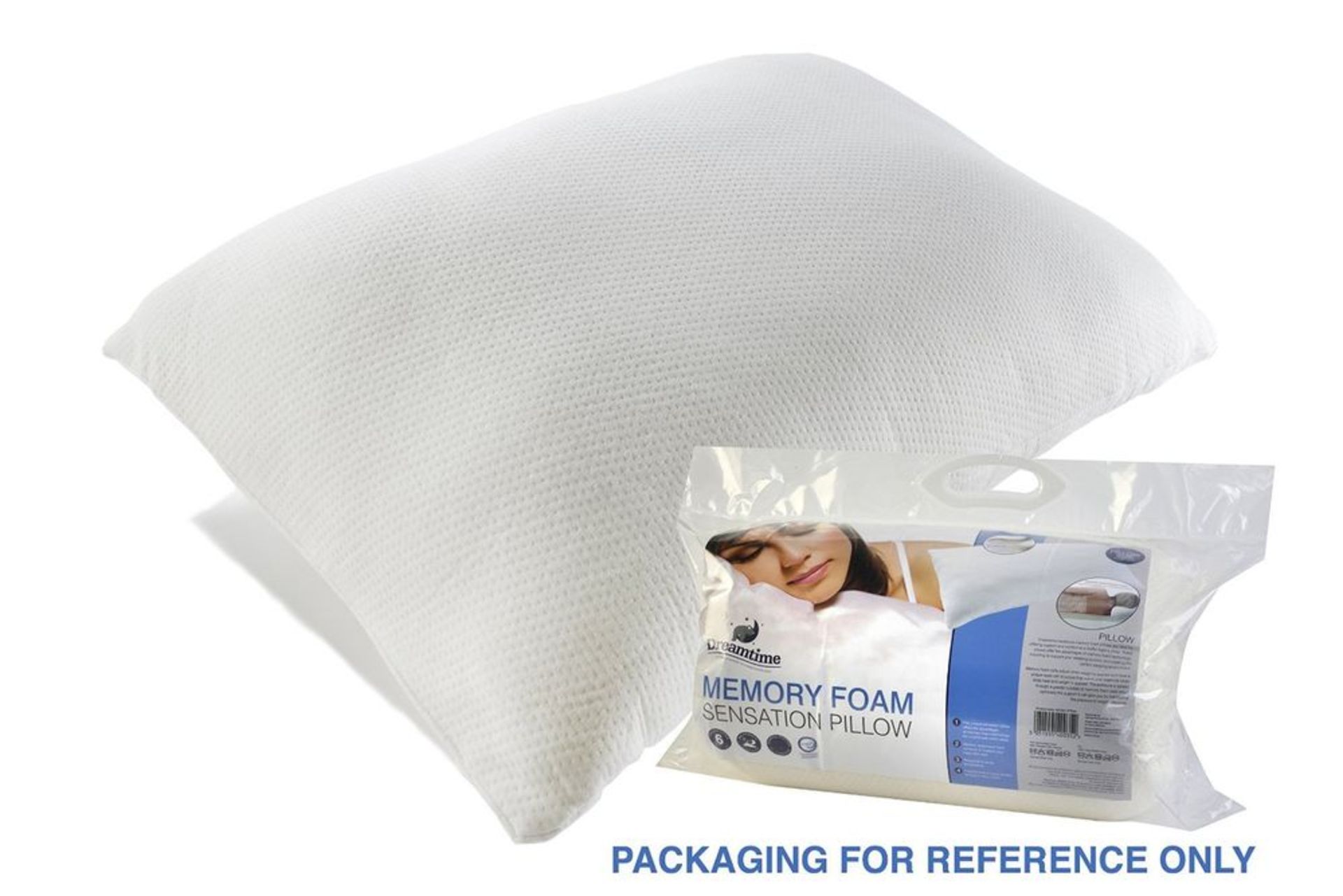 V *TRADE QTY* Brand New Dream Time Memory Foam Stratus Pillow - Firmness Rating 5 (£19.99