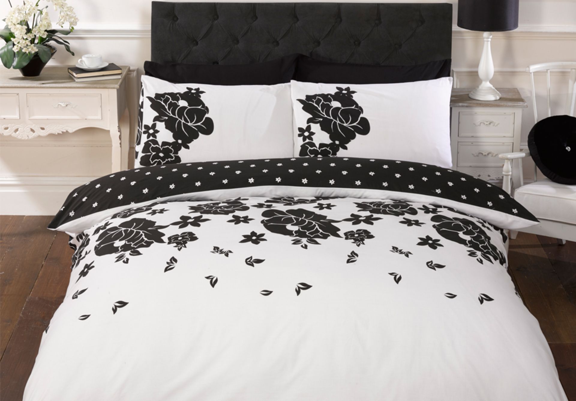 V Brand New 3 Piece Luxury Double Printed Duvet Set With Quilt Cover And 2 Pillow Cases Isabel