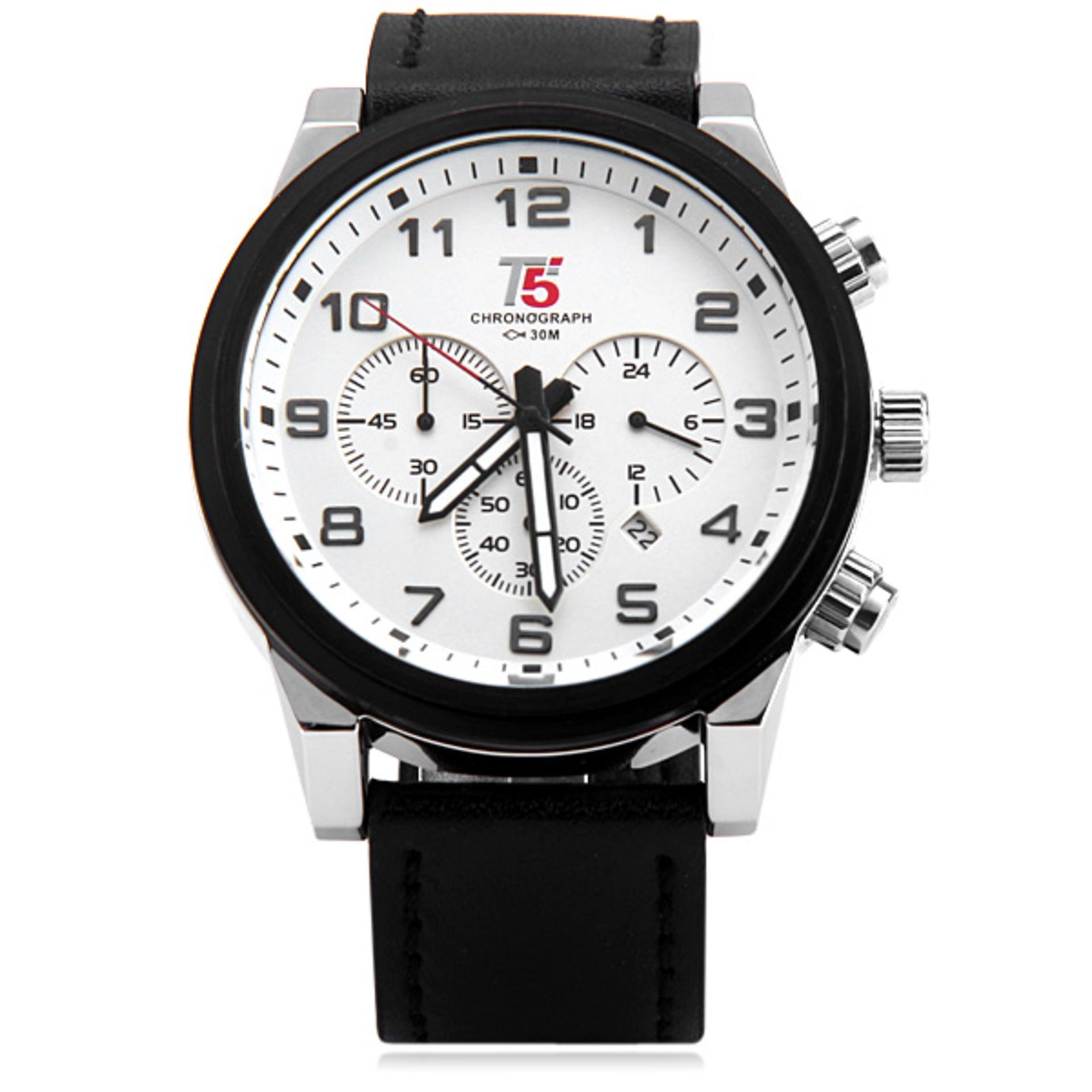 Brand New Gents T5 Water Resistant Six Function-Month-Date-Week-Hour-Minute & Seconds Watch