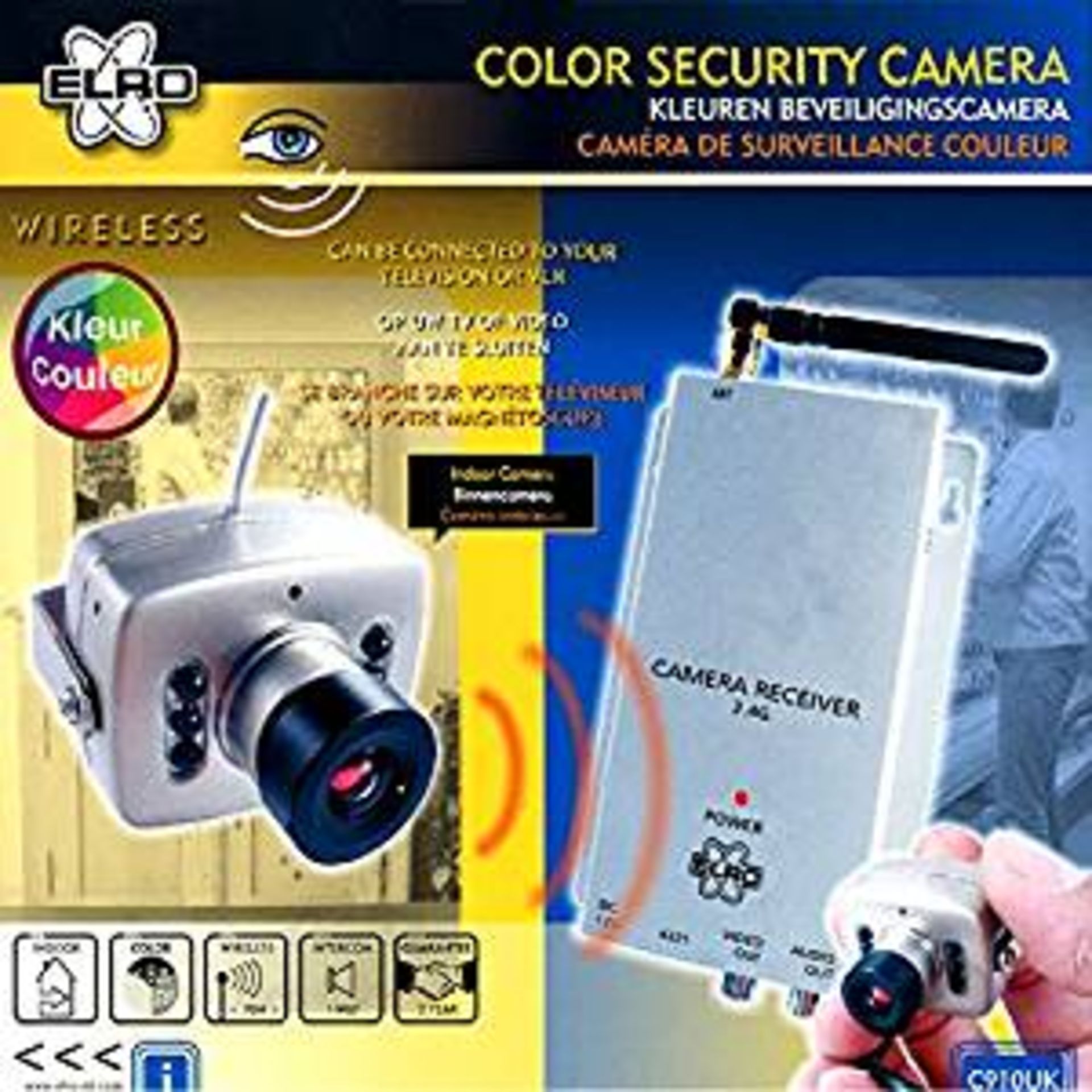 V *TRADE QTY* Brand New Wireless C910UK Colour Security Camera With Intercom ISP £39.99 (Amazon) X