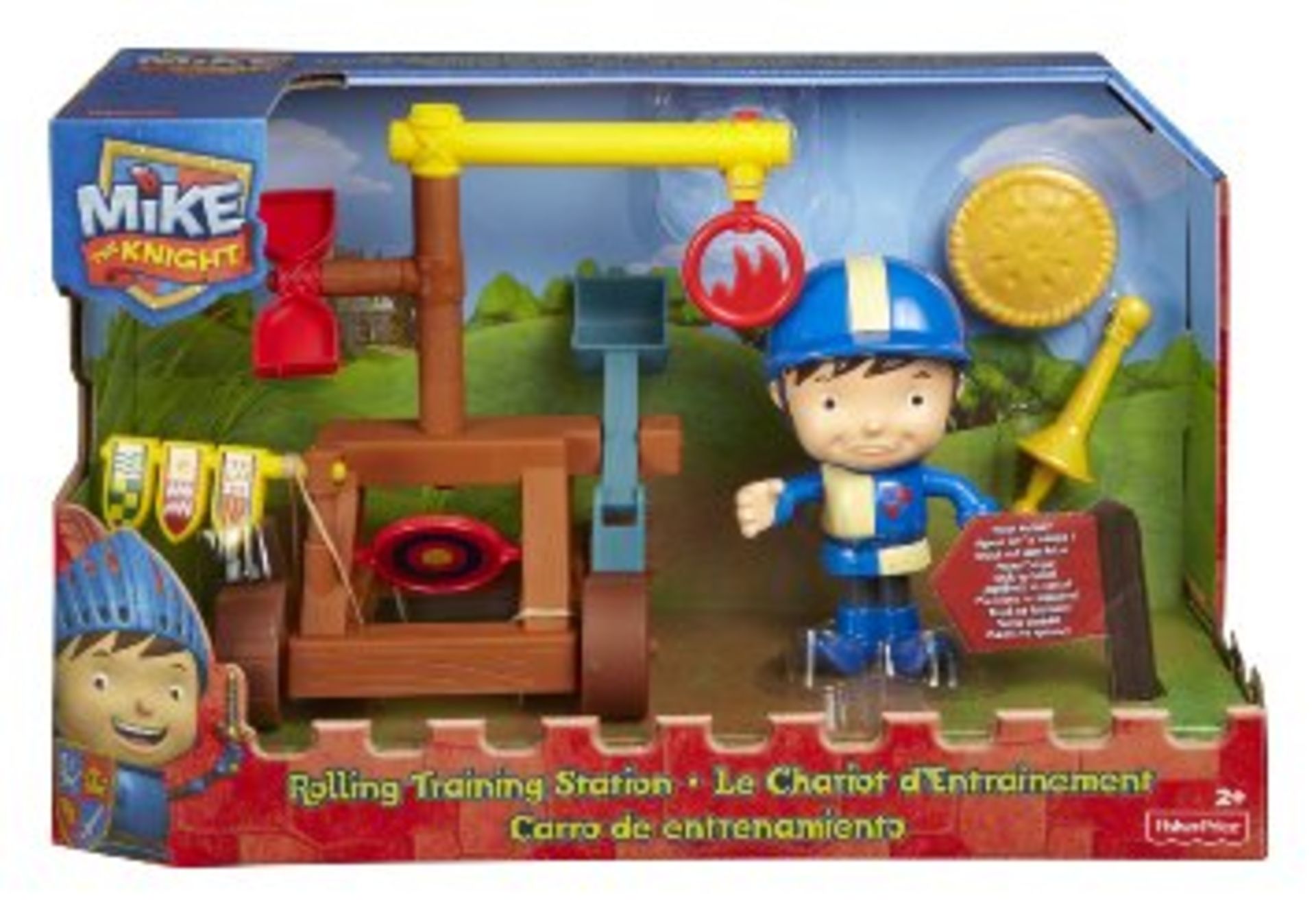 V *TRADE QTY* Grade A Fisher-Price Mike The Knight Rolling Training Station X 3 YOUR BID PRICE TO BE