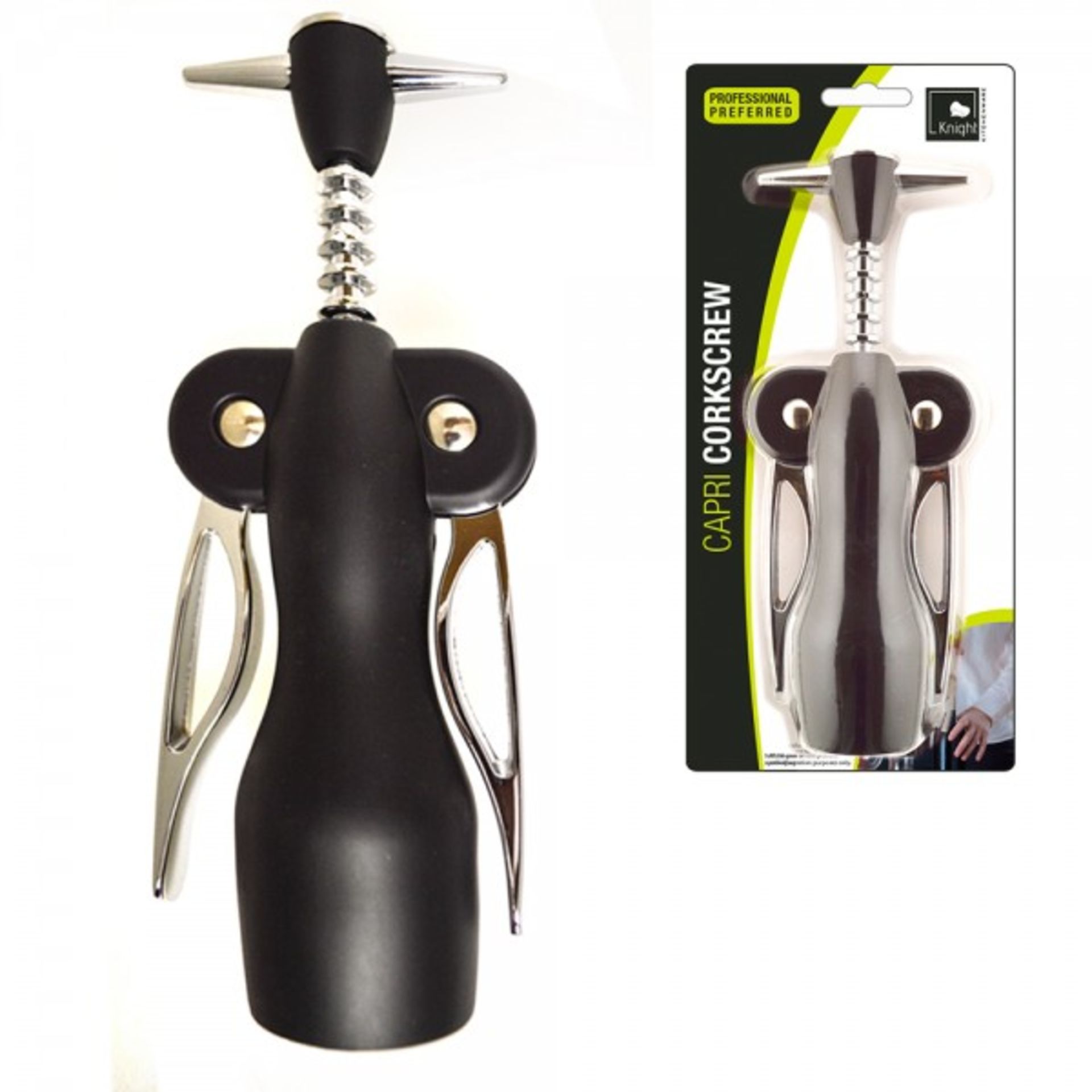 V *TRADE QTY* Brand New Capri Corkscrew Wine Bottle Opener X 3 YOUR BID PRICE TO BE MULTIPLIED BY