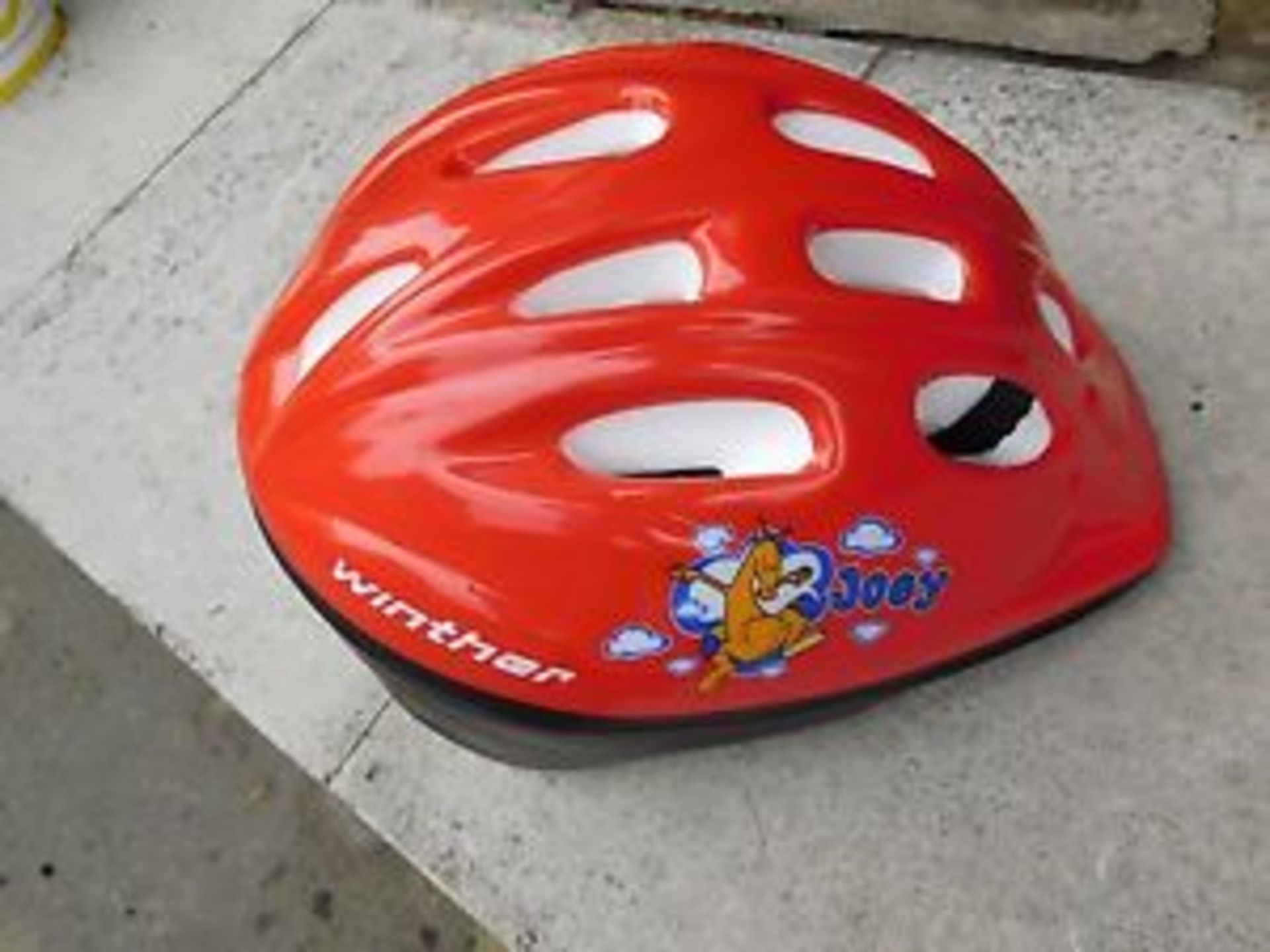 V Brand New Childs Red Joey Cycle Helmet Size M X 2 YOUR BID PRICE TO BE MULTIPLIED BY TWO