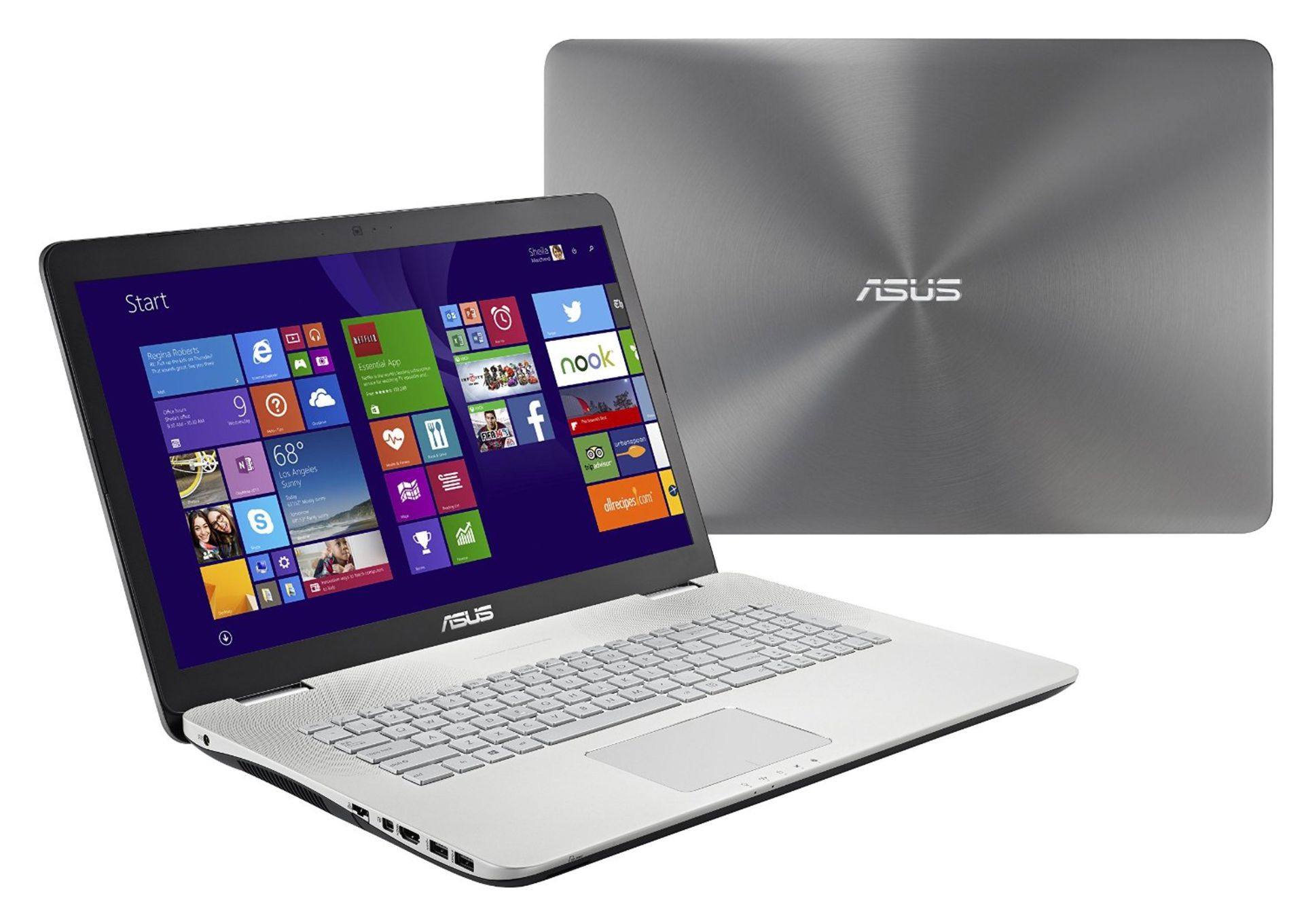 V Grade A Asus N751J 17.3" Laptop - 1TB HDD - 8GB RAM - Intel I7 - Nvidia Geforce GTX - Bang and