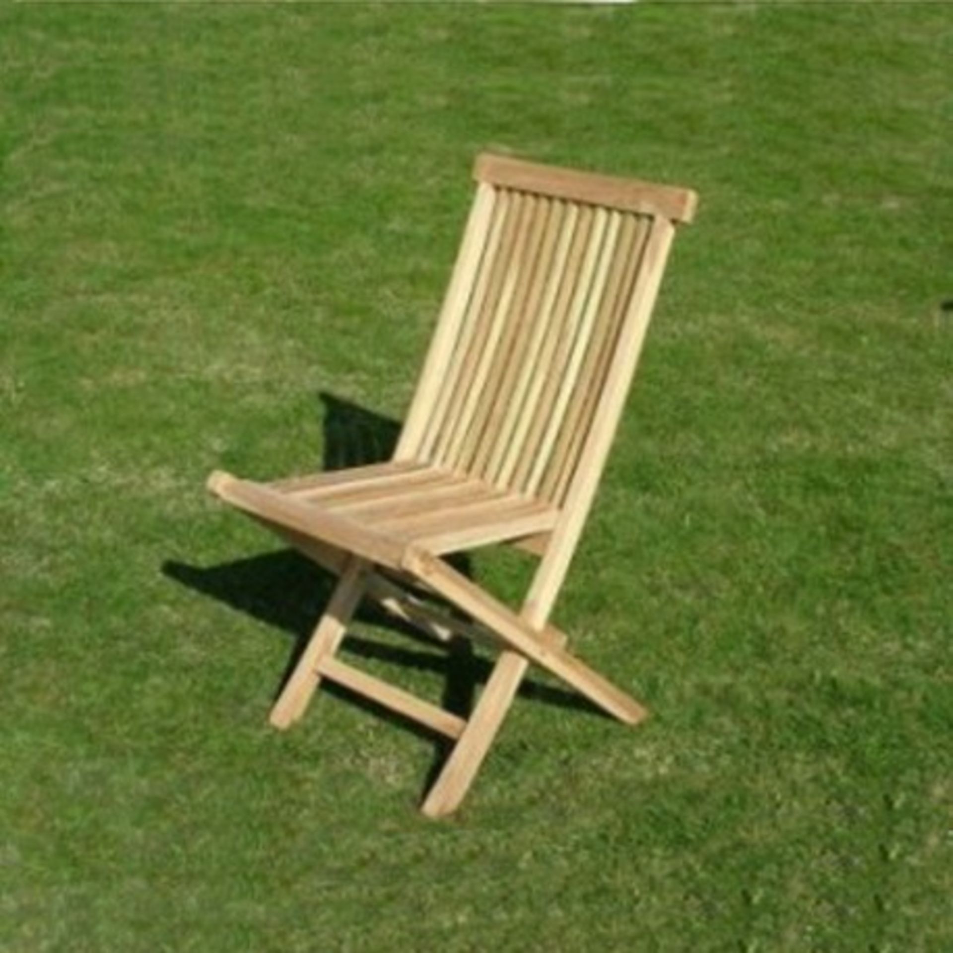 V Brand New Teak folding chair Sit NOTE: Item is Available Approx 5 Days From The End Of The Sale